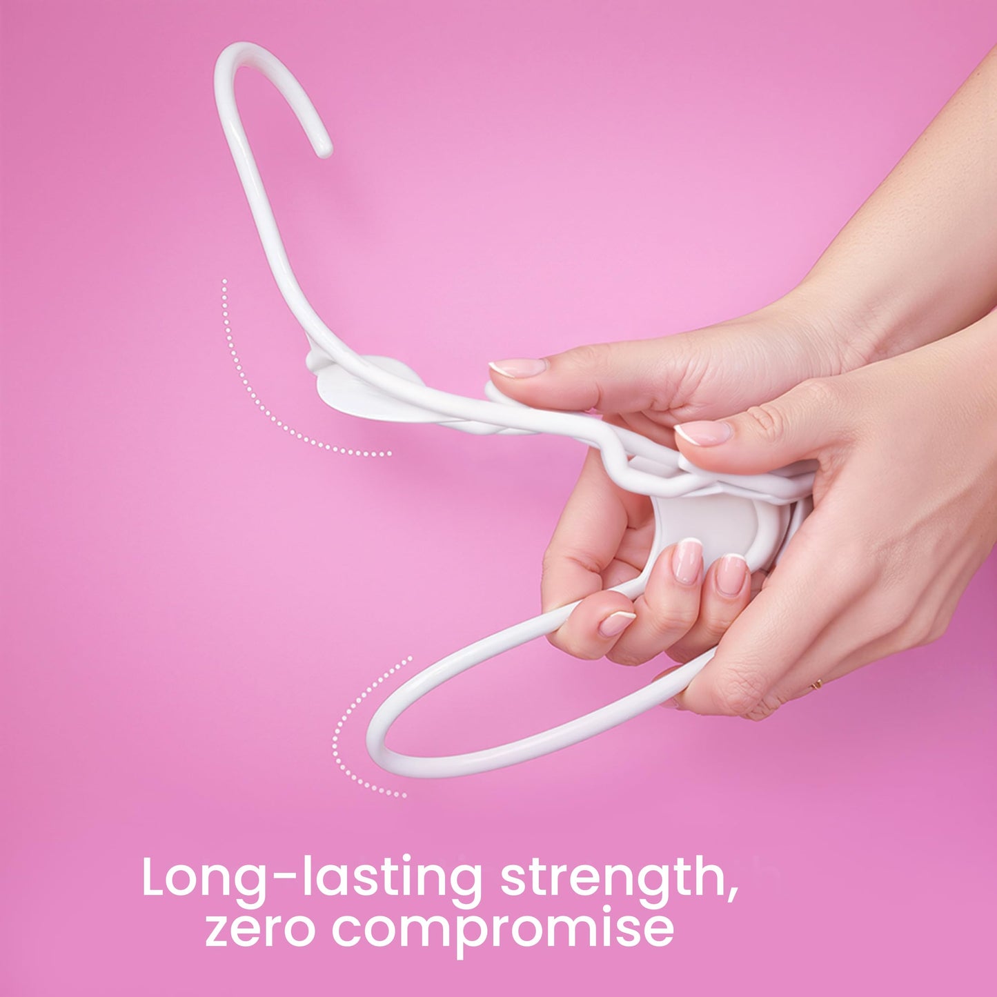 Utopia Home Plastic Hangers, 50 Pack, Clothes Hangers with Shoulder Grooves, Durable Space Saving Coat Hanger for Shirts, Pants, Skirts, Jackets, Blouses, Dresses and Everyday Wardrobe Use (White) 🍁 All In One Marketplace Canada