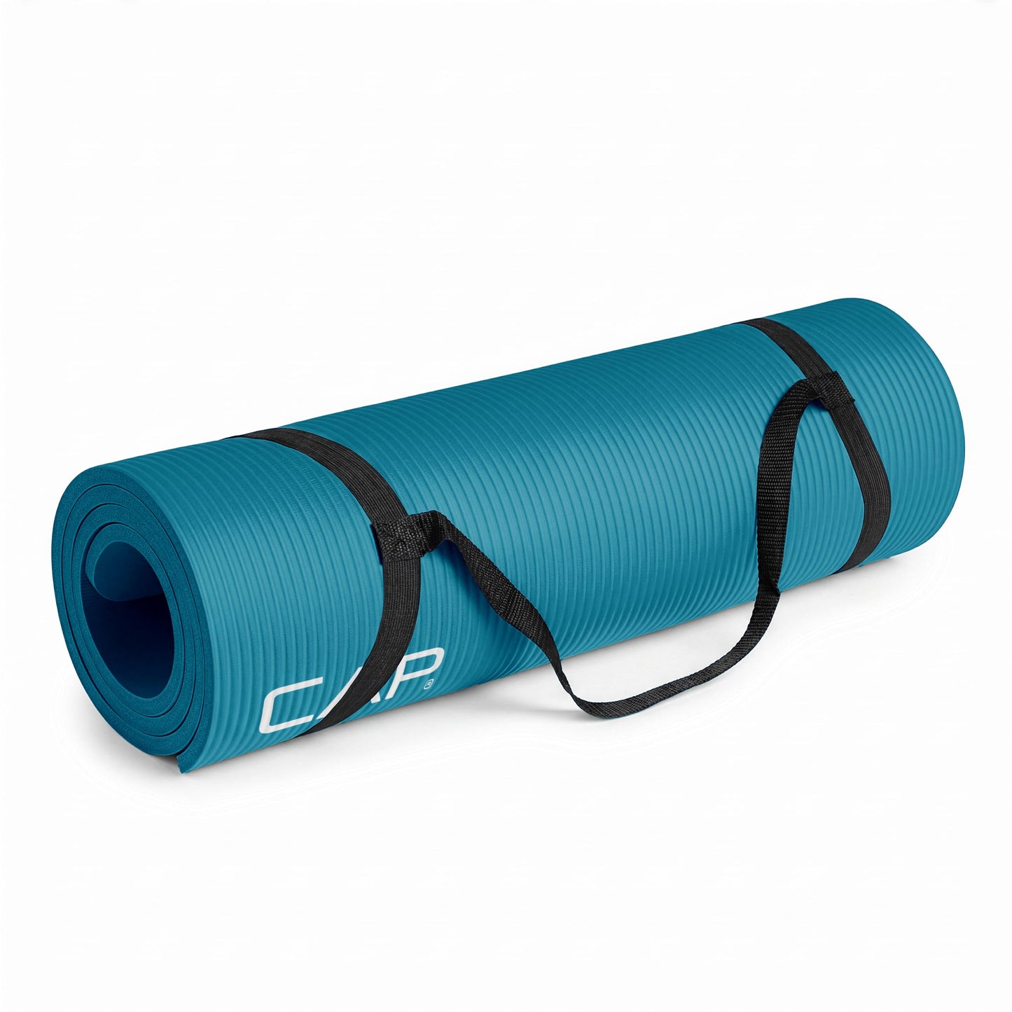 CAP Barbell High Density Exercise Yoga Mat with strap, 68"x24" 12mm - Teal 🍁 All In One Marketplace Canada