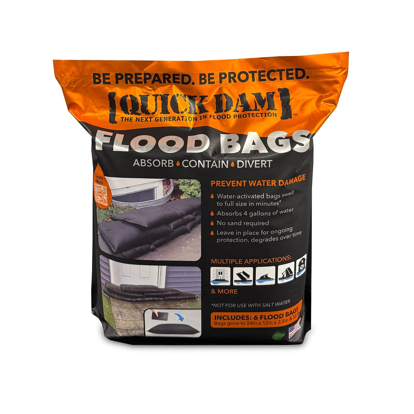 Quick Dam QD1224-6 Water Activated Flood Bags 🍁 All In One Marketplace Canada