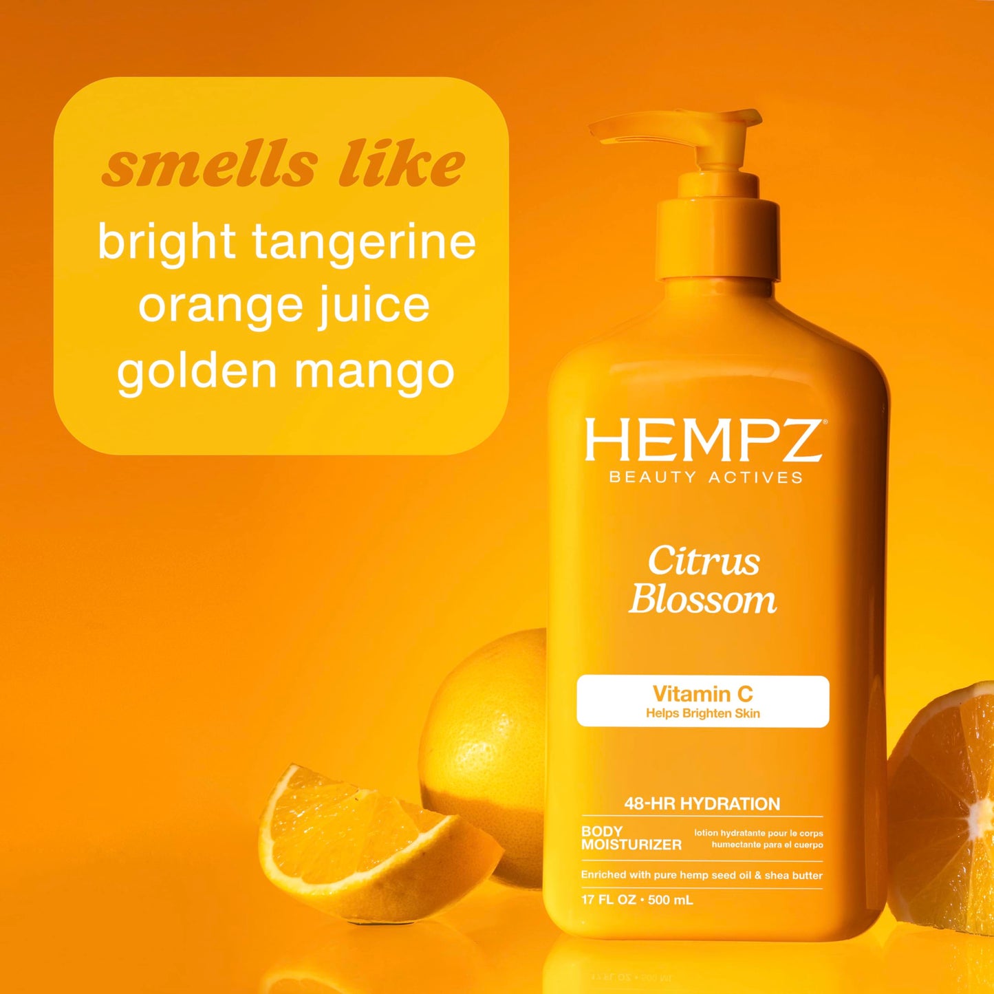 HEMPZ Body Lotion - Citrus Blossom Limited Edition Daily Moisturizing Cream, Shea Butter, Aloe, Orange Extract Body Moisturizer - Skin Care Products, Hemp Seed Oil - 17 Fl Oz 🍁 All In One Marketplace Canada