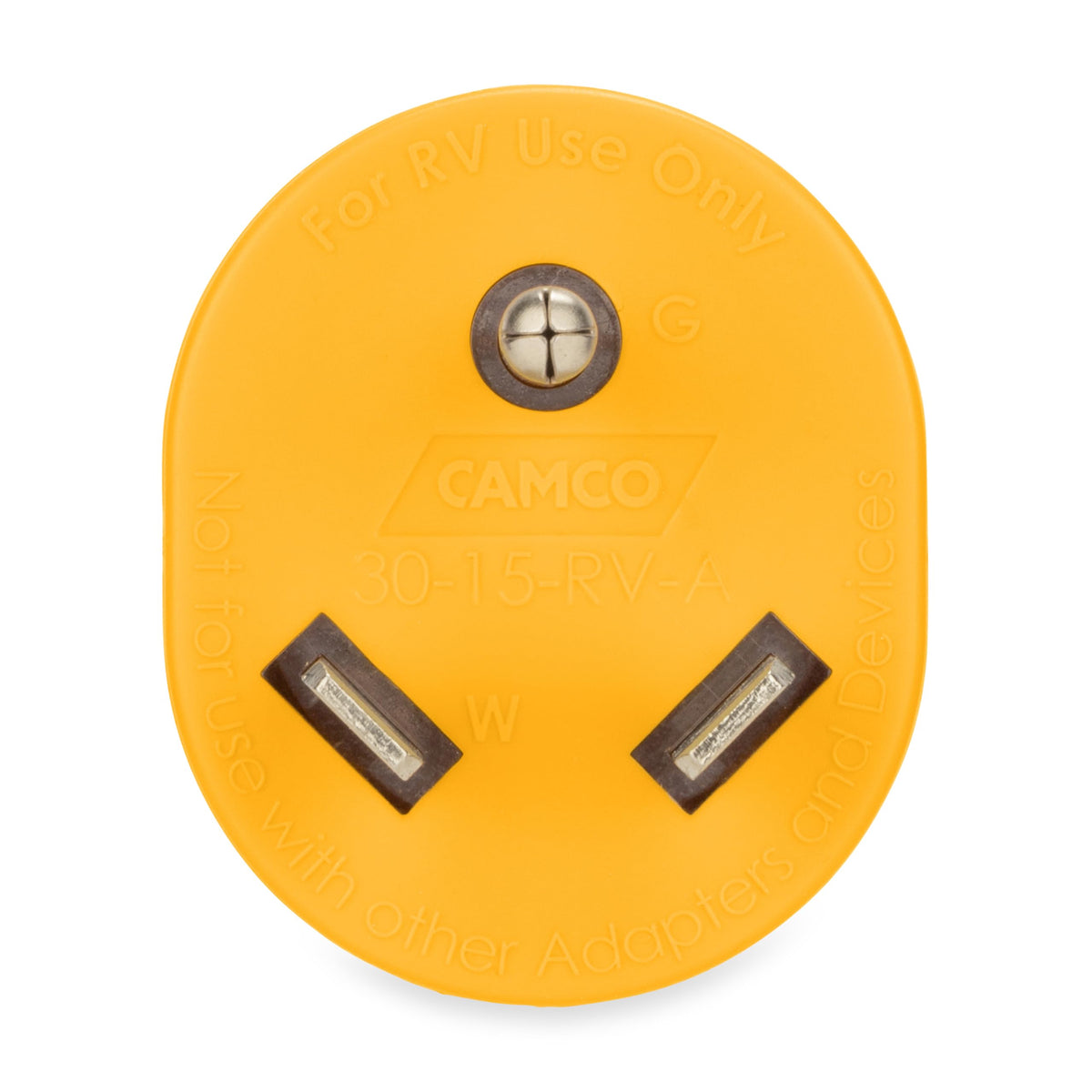 Camco PowerGrip 30AM/15AF Camper/RV Electrical Adapter Features 30-Amp Male & 15-Amp Female Connections - Designed w/Non-Slip Grooves & Contoured Ends for Easy Removal - Rated for 125V/1875W (55233) 🍁 All In One Marketplace Canada