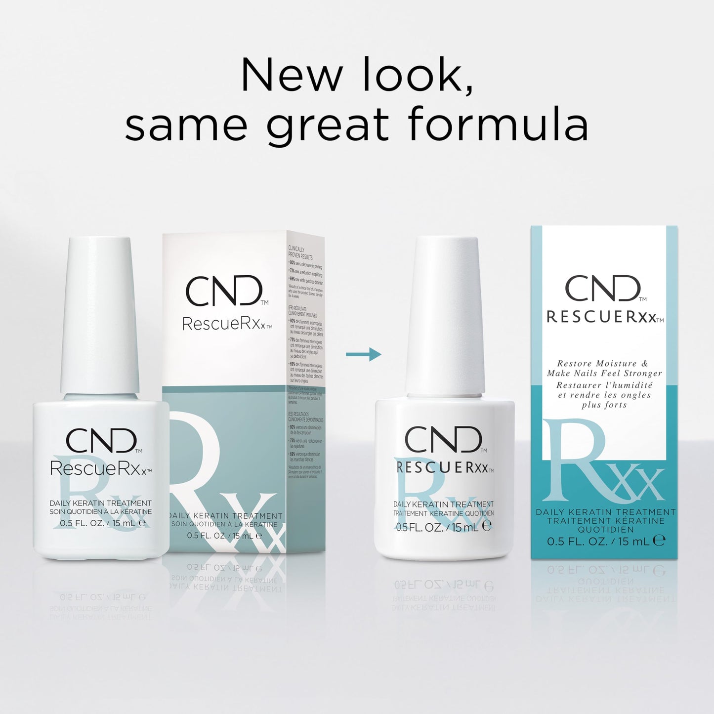 CND Vinylux RescueRXx Daily Keratin Treatment, 0.5 Fl Oz 🍁 All In One Marketplace Canada