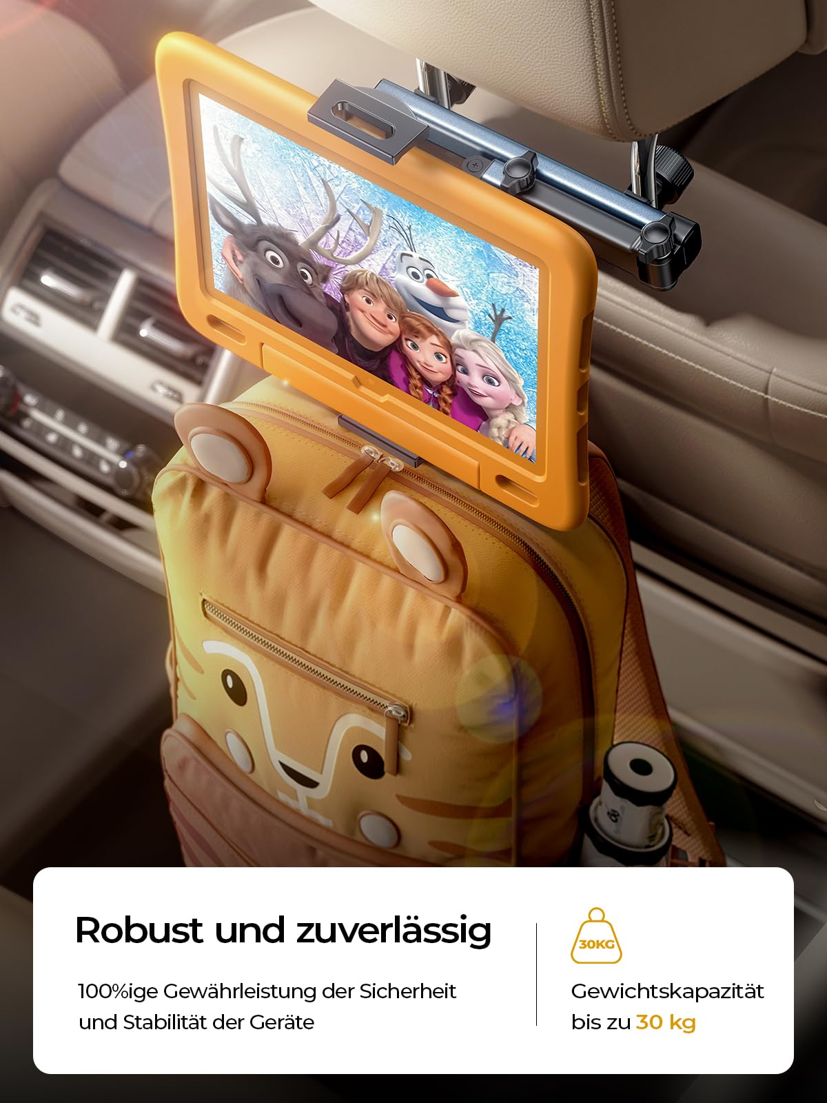 LISEN for iPad Tablet Holder for Car [3 in 1] Car Accessories iPad Holder Mount Back Seat for Car Headrest Video Kids Long Road Trip Car Essentials for 4.7-11" Tablet iPad Pro, Mini, Samsung (Black) 🍁 All In One Marketplace Canada
