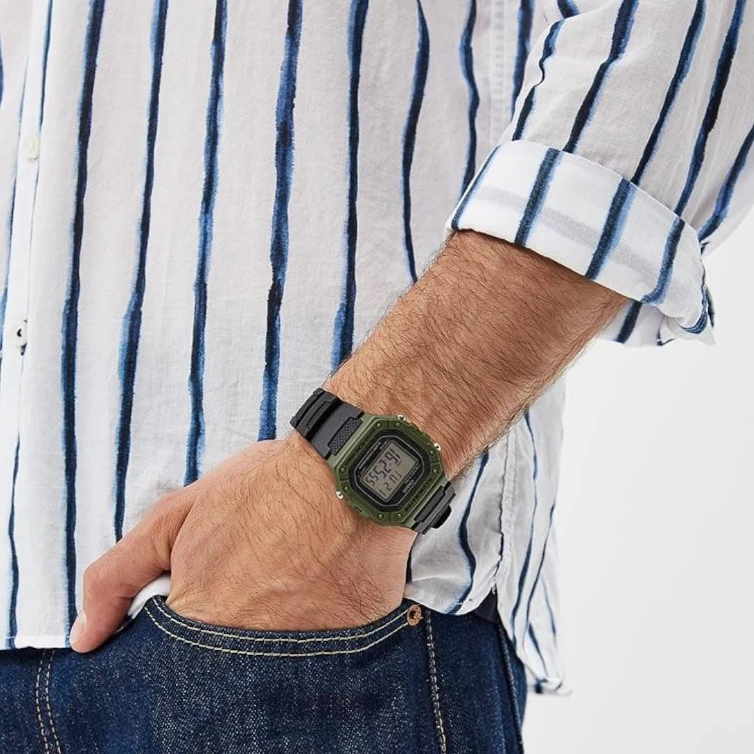 Casio Men's W-218H-3AVCF Classic Digital Display Quartz Black Watch 🍁 All In One Marketplace Canada