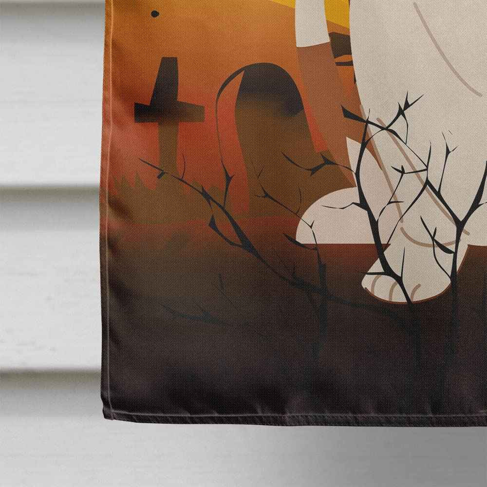 Caroline's Treasures BB4287CHF Halloween Basset Hound Flag Canvas House Size, Large, Multicolor