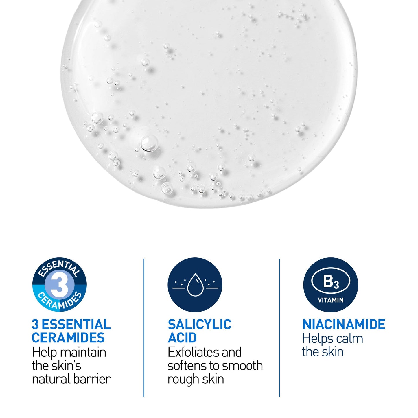 CeraVe Salicylic Acid Face Wash, Exfoliating Face & Body Gel Cleanser, Smooths Rough & Bumpy Skin, with Hyaluronic Acid, Niacinamide & Vitamin D, Fragrance-Free, Recommended by Dermatologists, 237mL 🍁 All In One Marketplace Canada