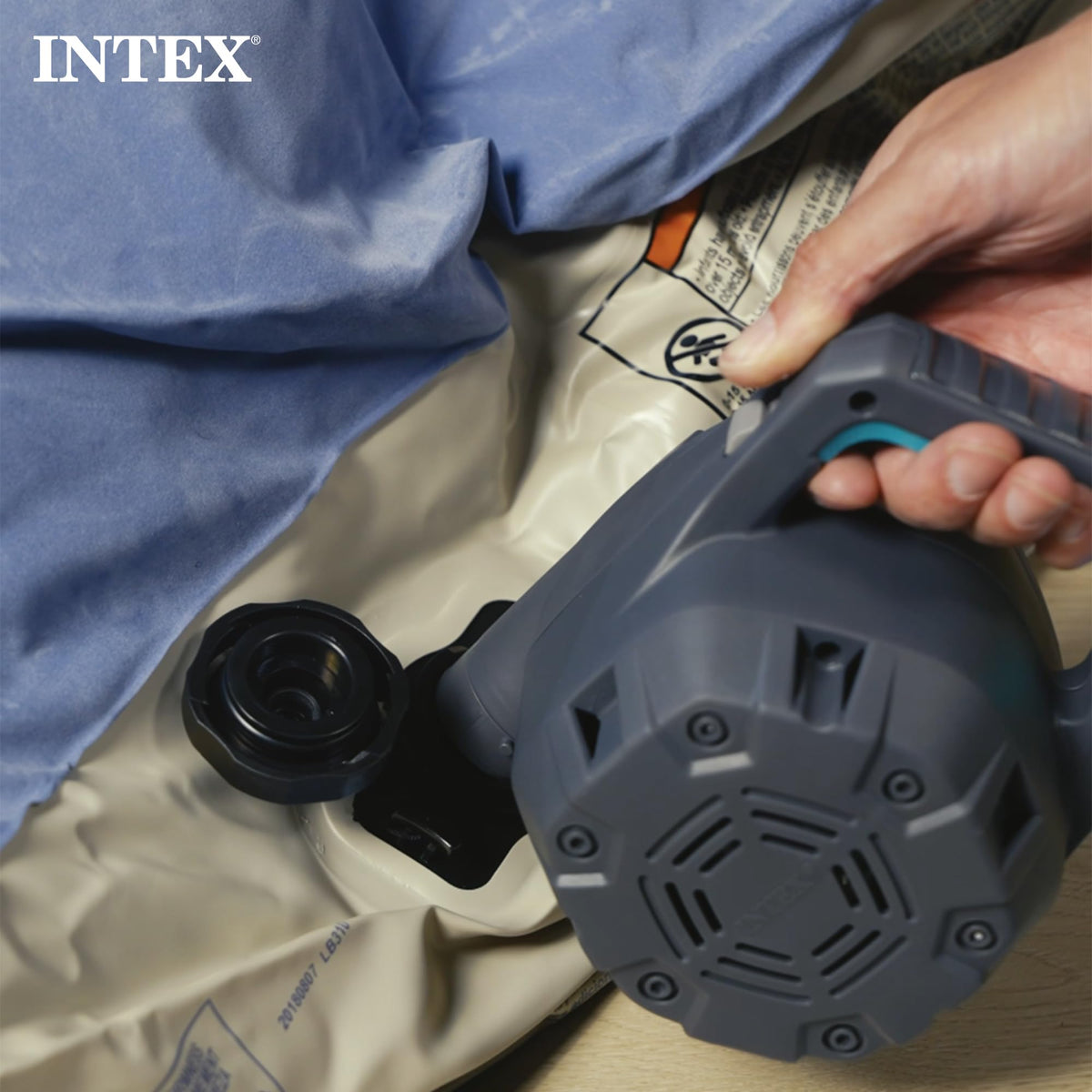 INTEX 66643E QuickFill 120 Volt AC Electric Pump: Inflates and Deflates Air Mattresses – Includes 3 Interrconnecting Nozzles – Easy Carry Handle – 1100 L/Min Air Flow – Indoor Use 🍁 All In One Marketplace Canada