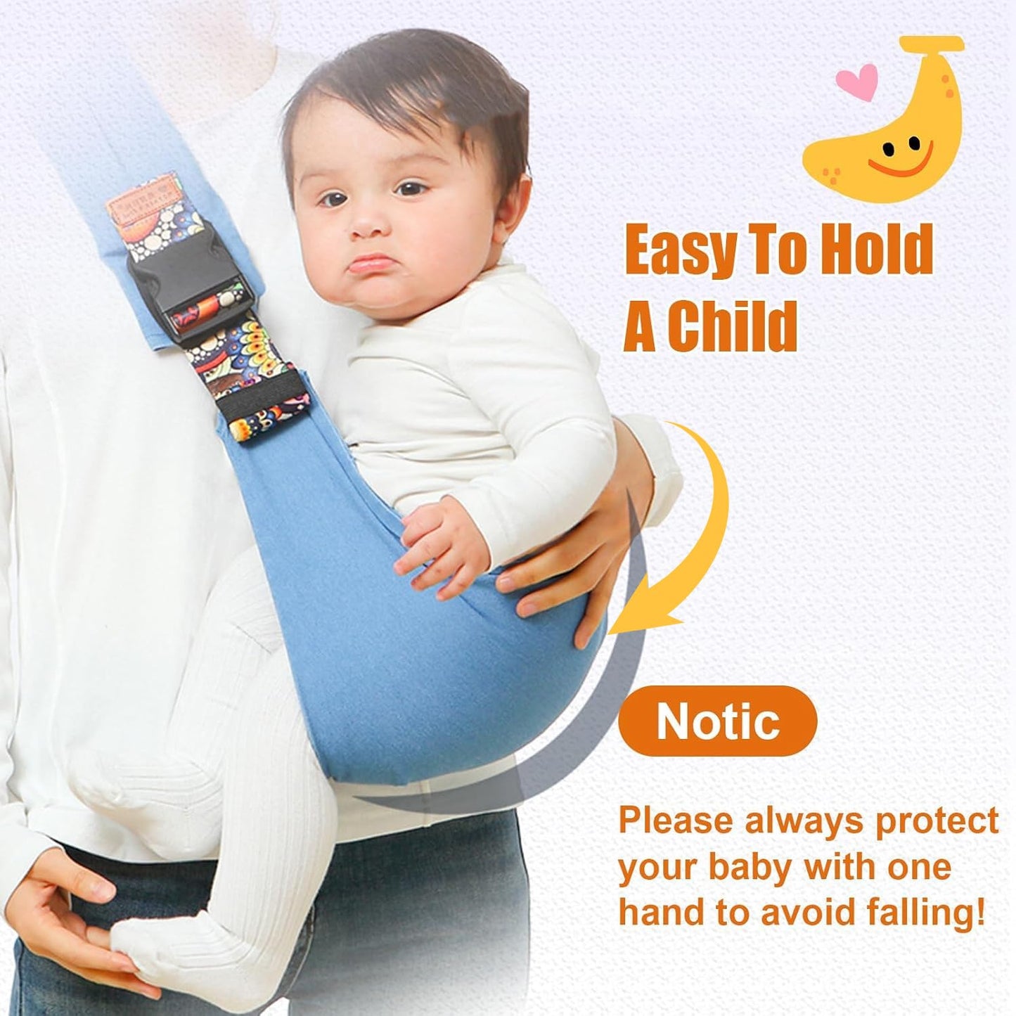 Baby Sling Carrier,2026 New Baby Carrier, Adjustable Baby Sling, Anti-Slip Hip Seat Portable Toddler Carrier,Carrying 10-30 lbs(Black) 🍁 All In One Marketplace Canada