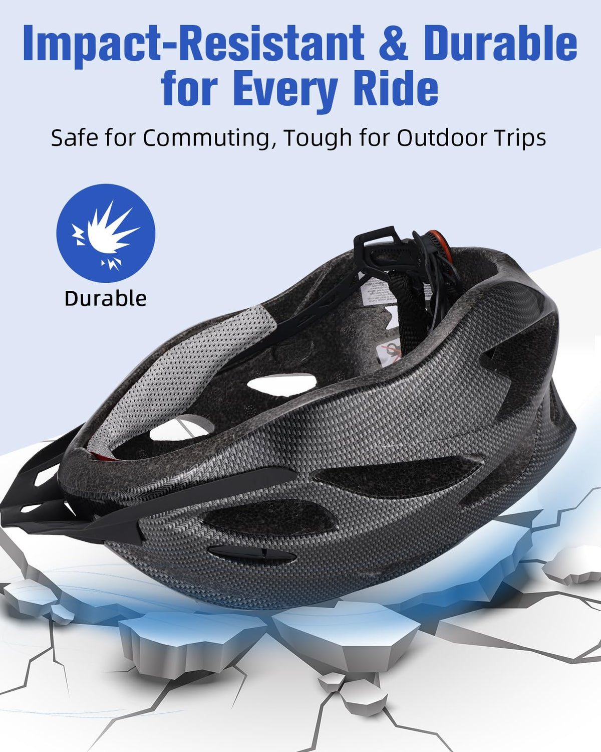 Zacro Bike Helmet Adult Men Women - CPSC Safety Certified Lightweight Bicycle Helmet with Detachable Sun Visor, Mountain Bike Helmet Suitable for Men Women Adults Youth 🍁 All In One Marketplace Canada
