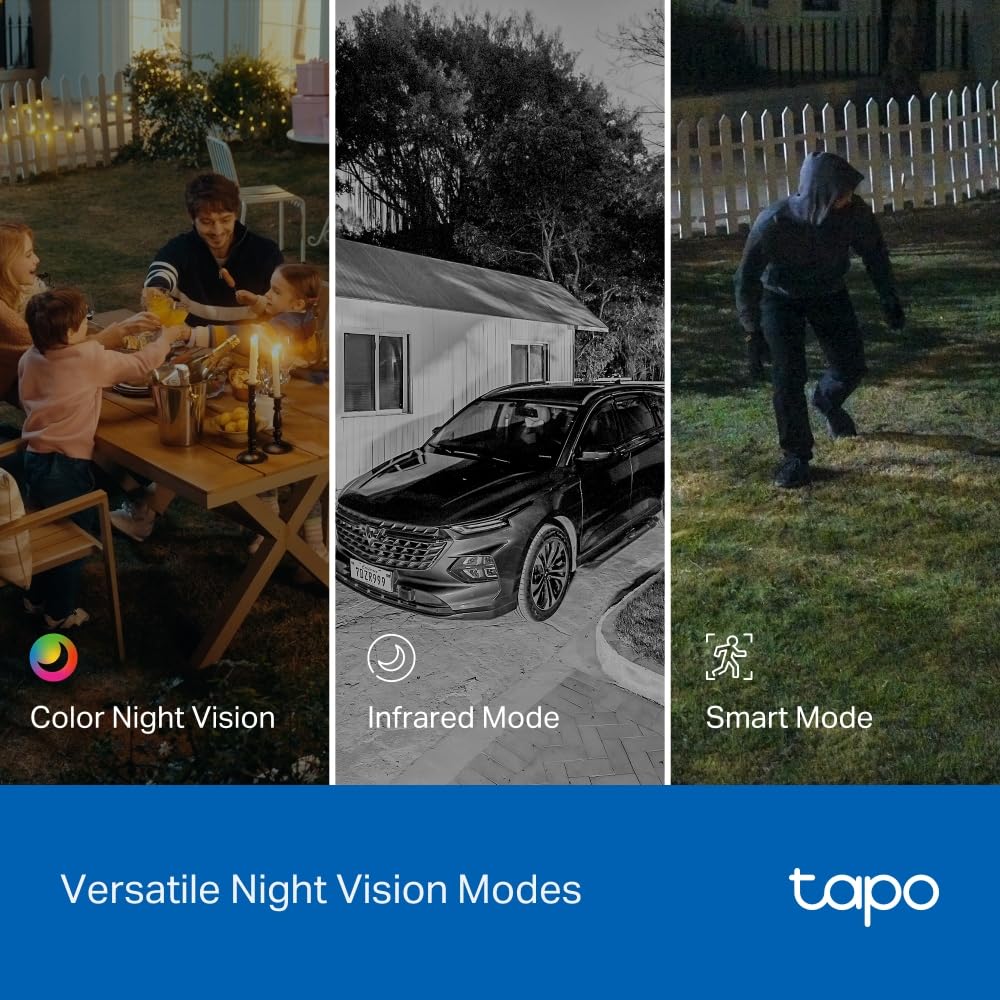Tapo Outdoor Dual-Lens Wi-Fi Security Camera, 2K 3MP Pan/Tilt, AI Detection, 165° Wide-Angle + Telephoto Lens, Night Vision, 2-Way Audio, Ethernet Support, Works with Alexa & Google Home (Tapo C545D) 🍁 All In One Marketplace Canada