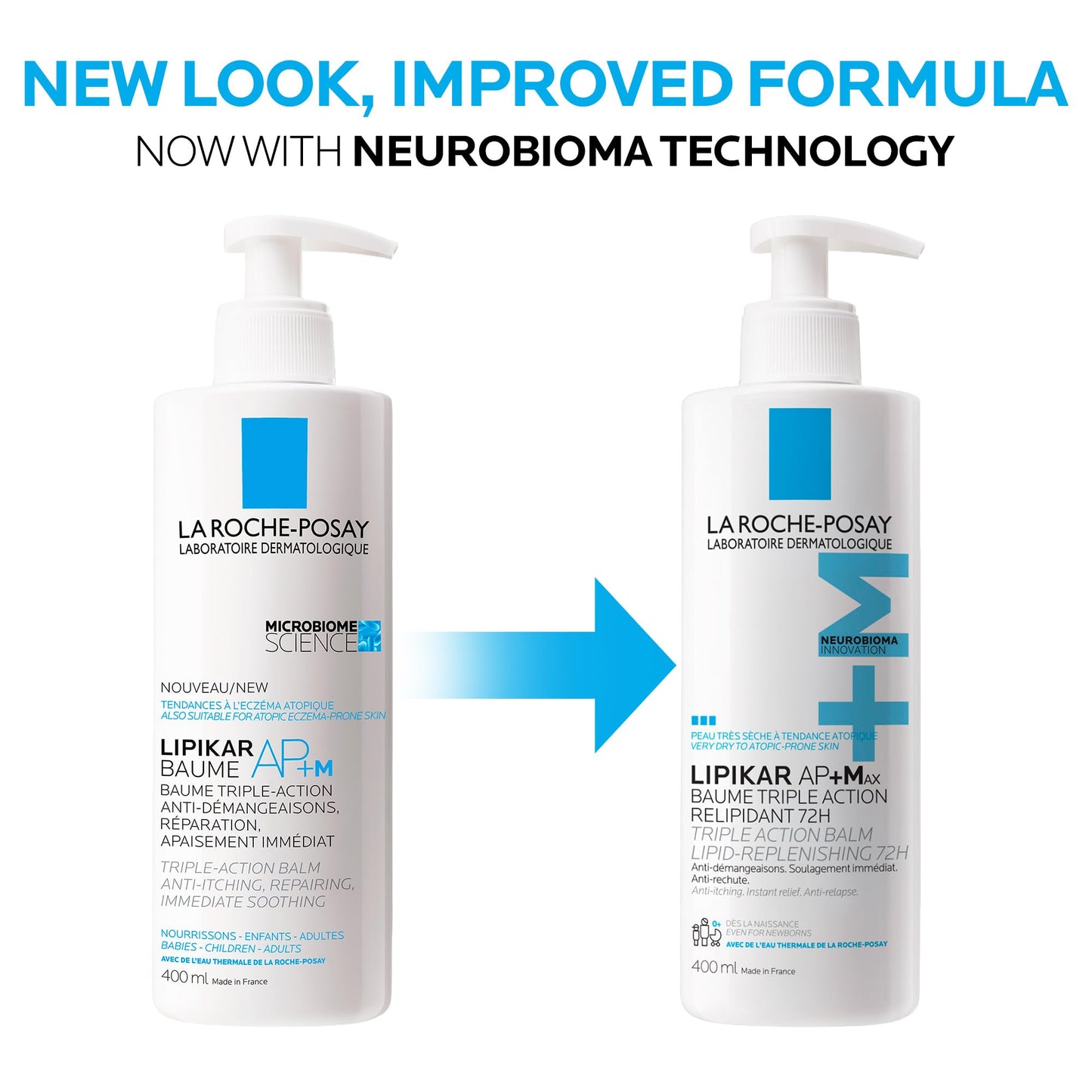 La Roche Posay Lipikar Baume AP+Max, Body Lotion for Dry Skin, Soothing Cream with Shea Butter & Niacinamide for Body, Face & Hands, Fragrance Free, Recommended by Dermatologists, 400mL 🍁 All In One Marketplace Canada