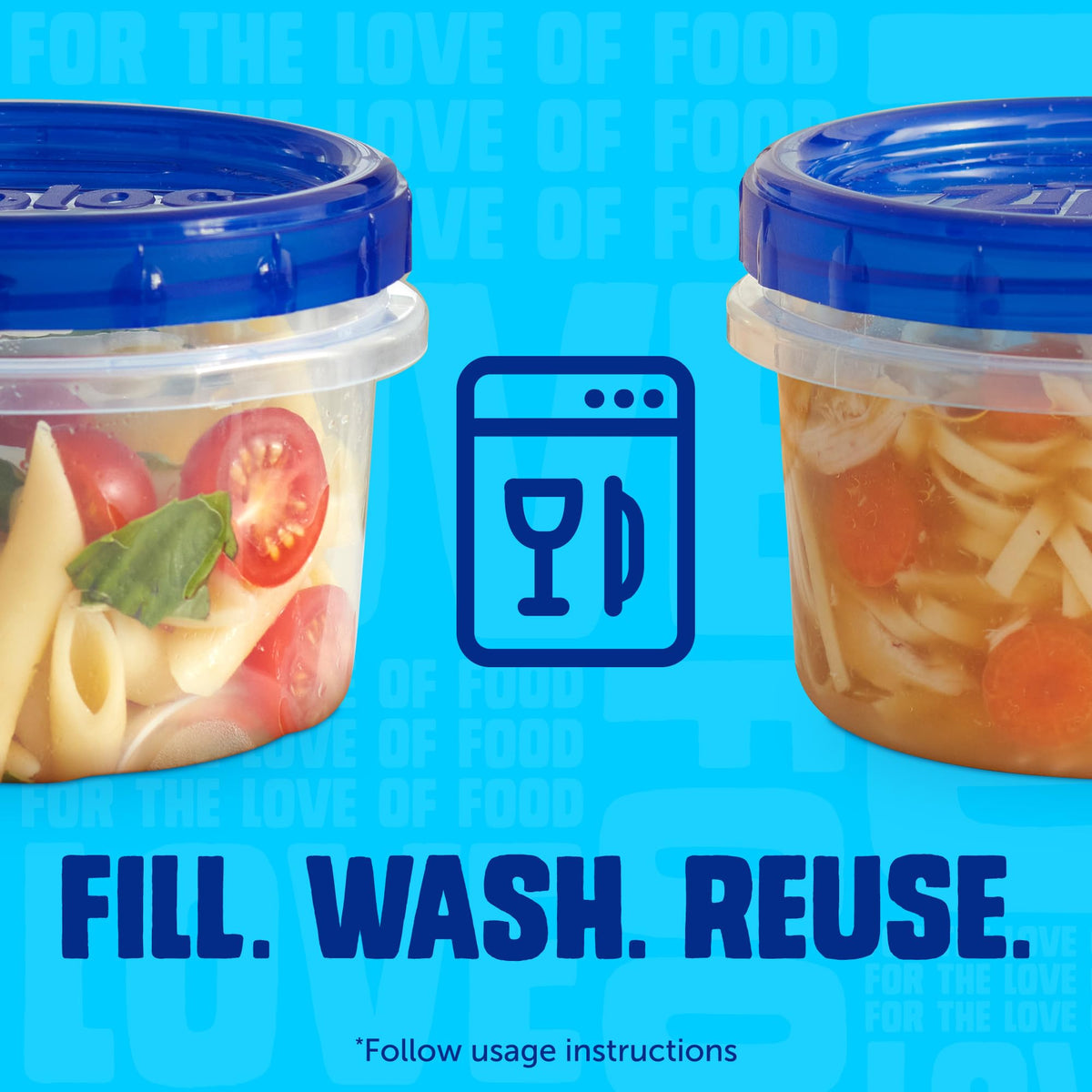 Ziploc Twist N Loc Reusable Containers, Leak-Proof Lid, Keeps Food Fresh, BPA Free, Microwave, Freezer and Dishwasher Safe Food Storage for Lunch and Leftovers, 9 Containers, 2 Cup Capacity 🍁 All In One Marketplace Canada