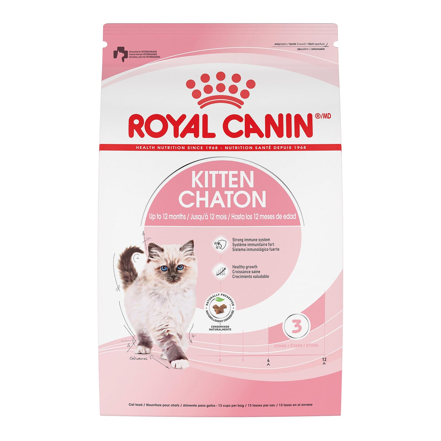 Royal Canin Feline Health Nutrition Dry Kitten Food, Supports Digestive Health, Immune Support and Healthy Energy, 3 lb Bag 🍁 All In One Marketplace Canada
