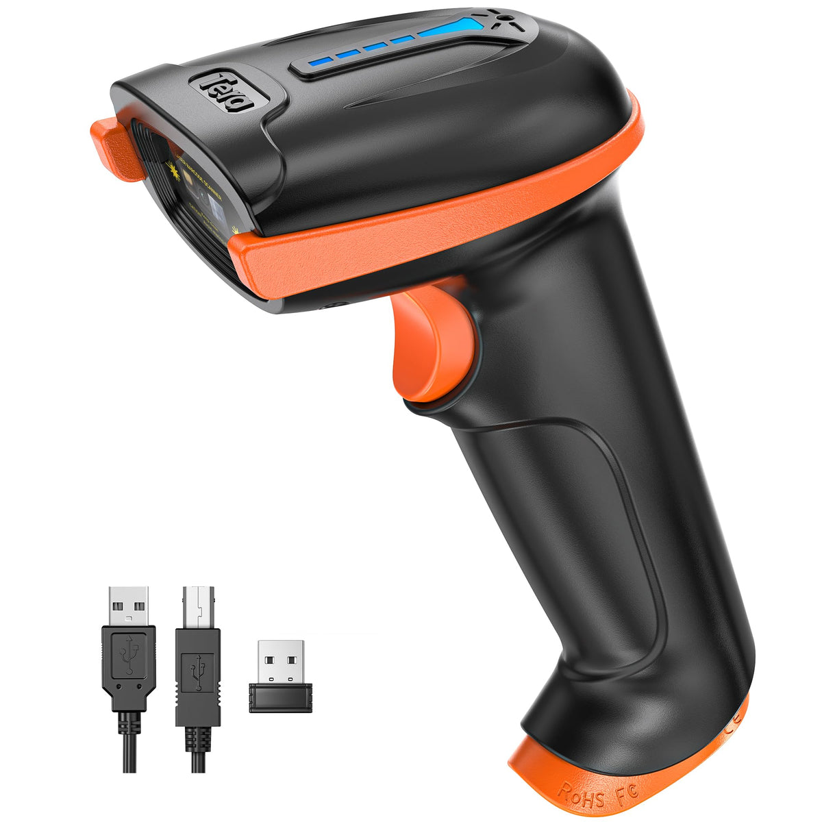 Tera Barcode Scanner Wireless 1D Laser Cordless Barcode Reader with Battery Level Indicator, Versatile 2 in 1 2.4Ghz Wireless and USB 2.0 Wired 🍁 All In One Marketplace Canada
