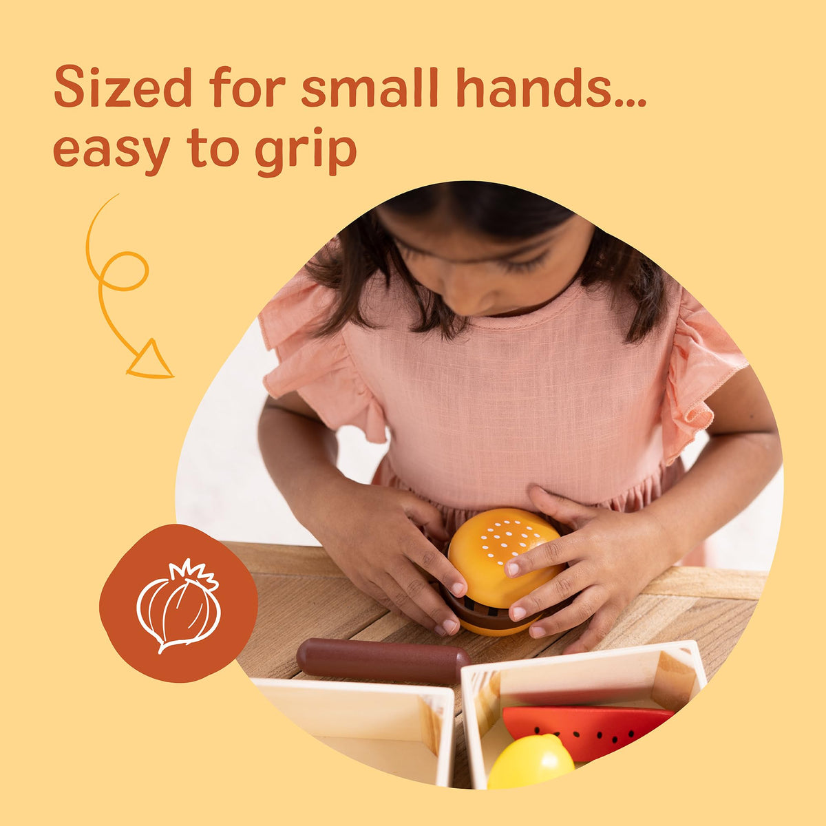 Melissa & Doug Food Groups, 21-Piece Wooden Toys Set of Pretend Play Food & Kids Play Kitchen Accessories, Preschool Toys for Girls & Boys Ages 3+ 🍁 All In One Marketplace Canada