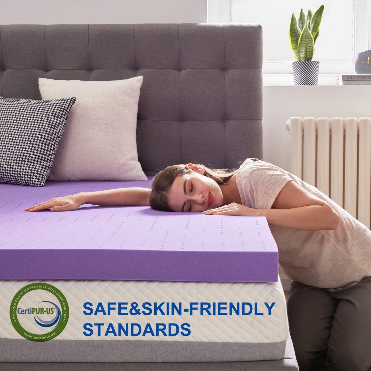 SINWEEK 2 Inch Twin Size Gel Memory Foam Mattress Topper 🍁 All In One Marketplace Canada