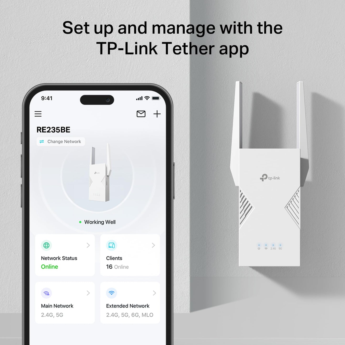 TP-Link BE3600 WiFi 7 Range Extender (RE235BE), Dual Band Signal Booster for Home, up to 3.6 Gbps, 2.5G Ethernet Port, EasyMesh/OneMesh Support, Access Point Mode, Compatible with All WiFi Routers 🍁 All In One Marketplace Canada