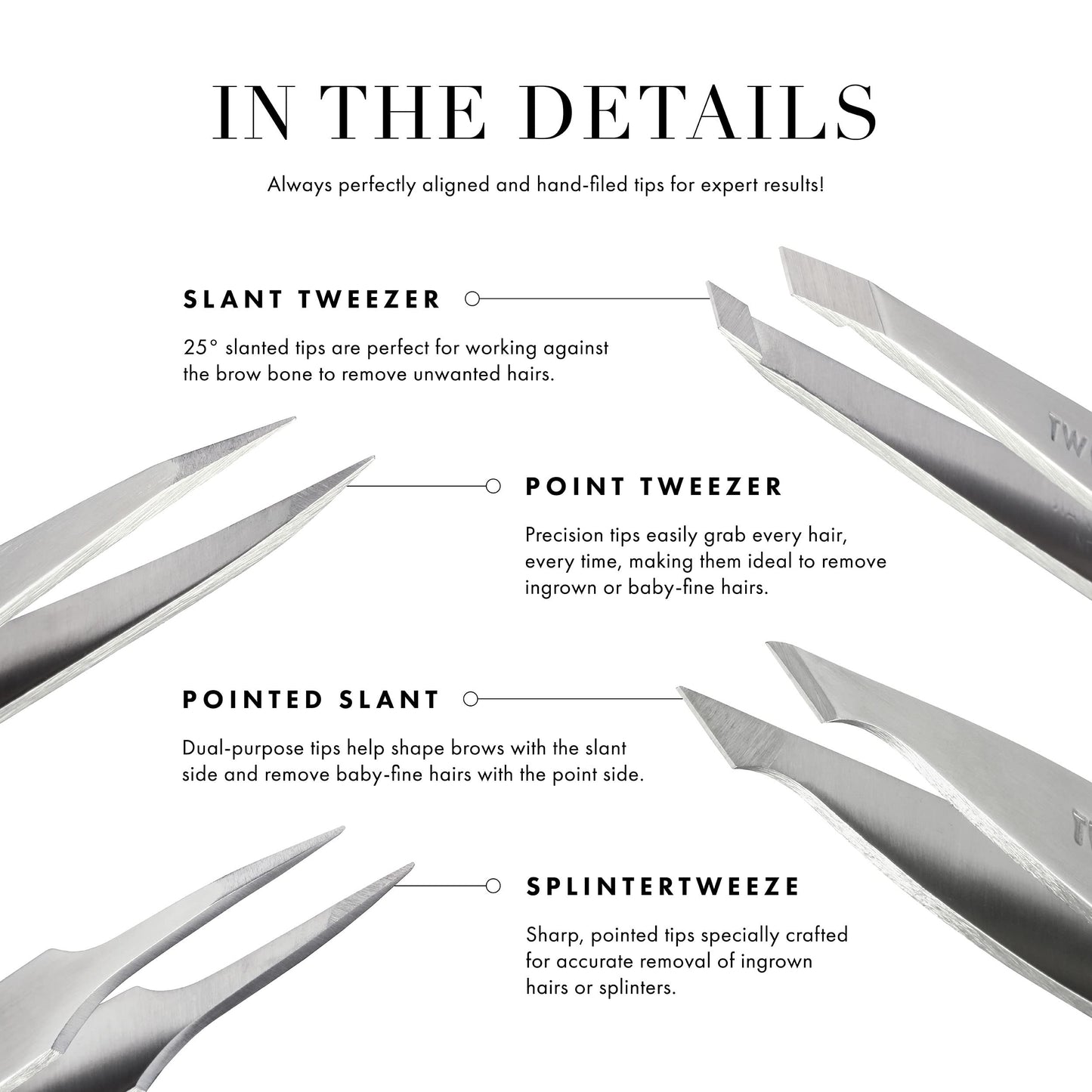 Tweezerman Exclusive Evening Blue Slant Tweezer - Hair Removal Tweezers, Stainless Steel 🍁 All In One Marketplace Canada