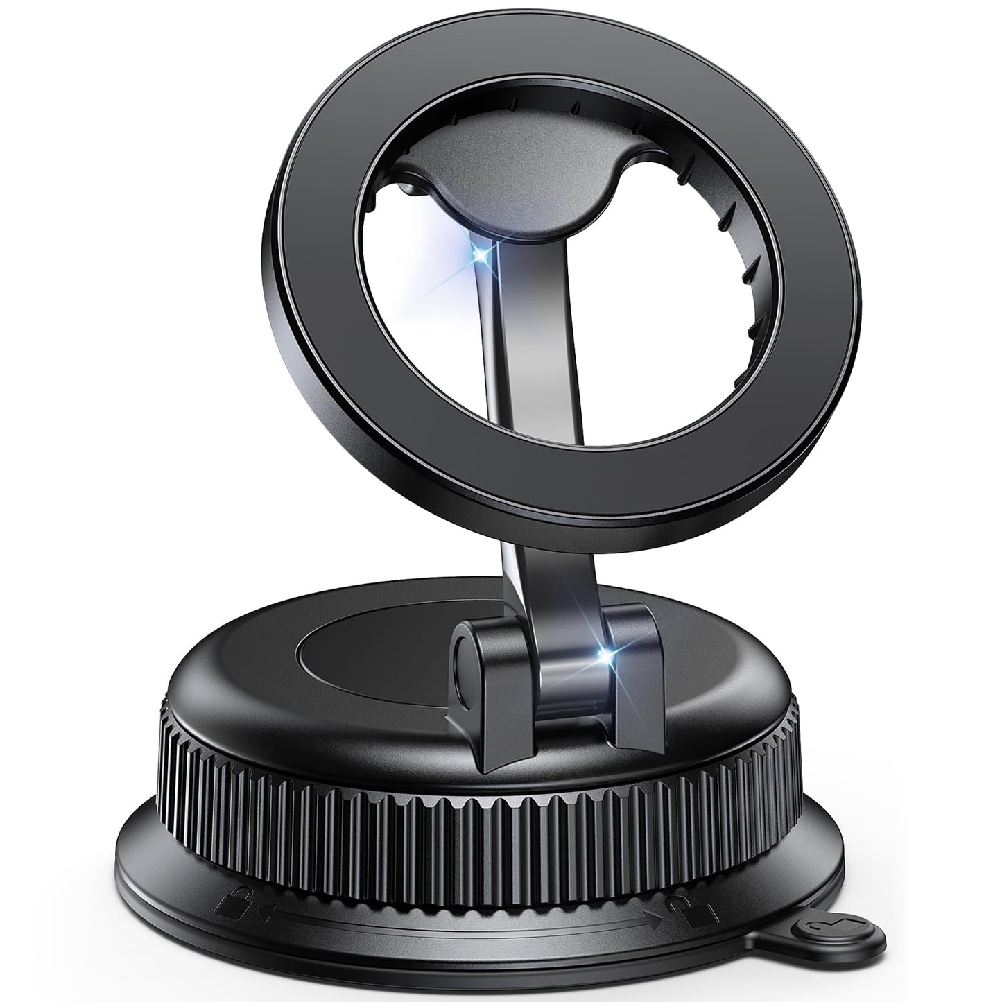 BOSILLEY Magnetic Car Phone Mount for MagSafe, Strong Suction Cup Phone Holder for Car Dashboard & Windshield, 360° Rotatable & Foldable, Adjustable Cell Phone Holder for Car, Fits iPhone 12–17 Series 🍁 All In One Marketplace Canada