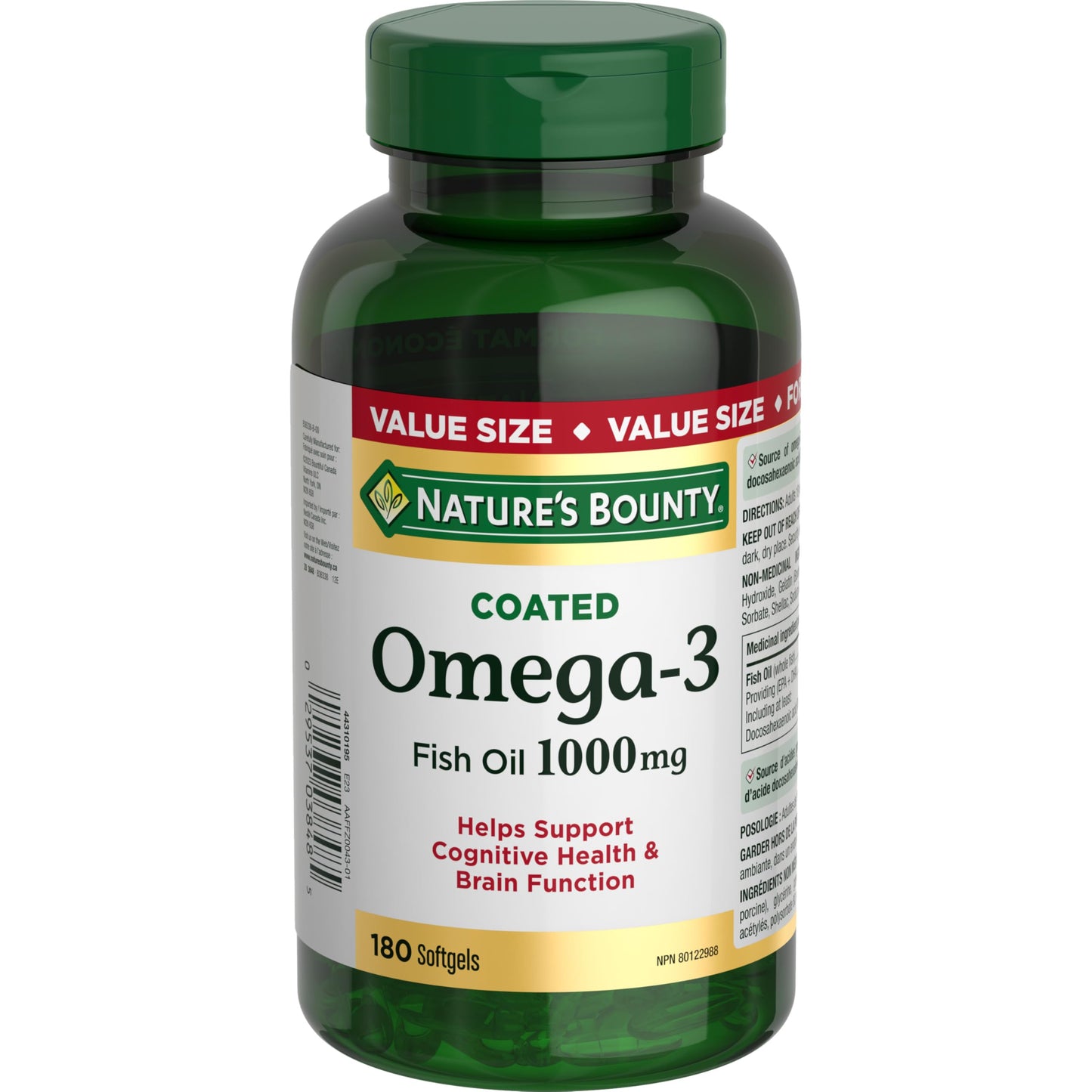 NATURE'S BOUNTY Omega-3 Fish Oil, 1000 mg, Softgels, 262.1 g 🍁 All In One Marketplace Canada