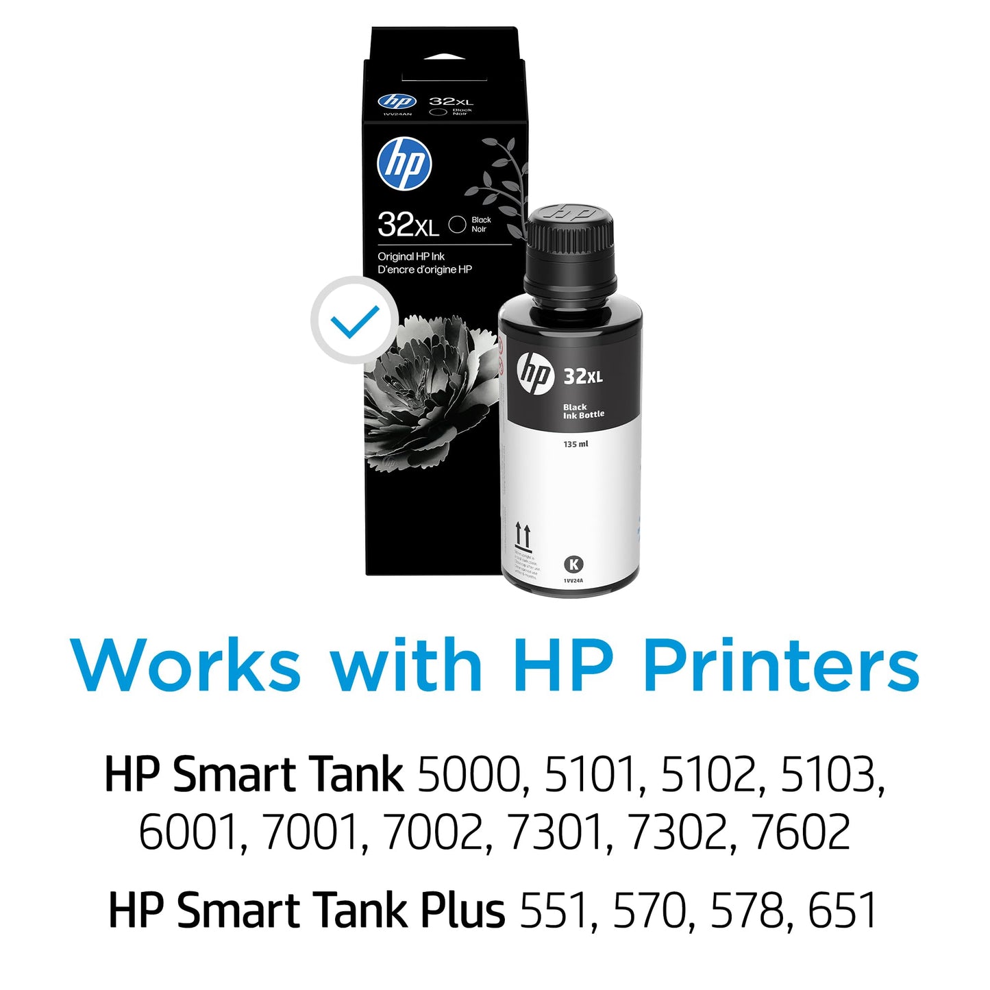 HP 32XL Black Ink Bottle, 135ml (1VV24AN) 🍁 All In One Marketplace Canada