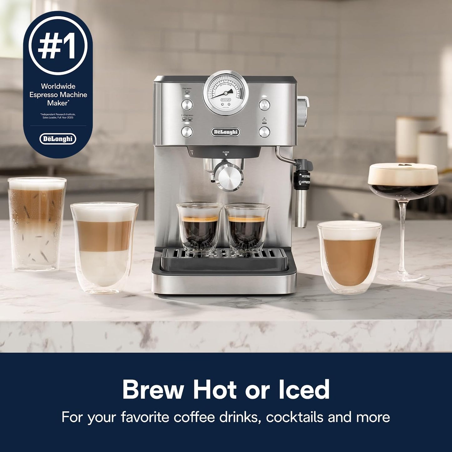 De'Longhi Classic Signature Espresso Machine, Adjustable Milk Frother 🍁 All In One Marketplace Canada