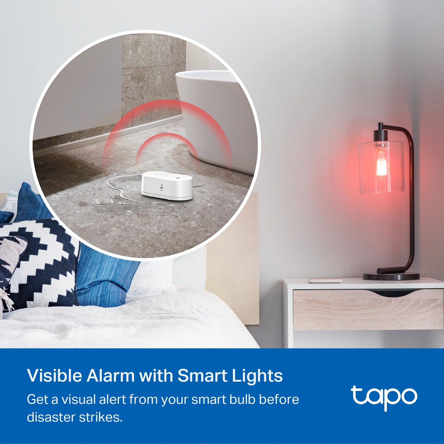 TP-Link Tapo Smart Water Leak Detector, Requires Tapo Hub, Water Leak Sensor Wi-Fi with Rapid Dripping Detection, 90dB Adjustable Alarm, App Alerts, Compatible with Alexa and Google Home, T300 🍁 All In One Marketplace Canada