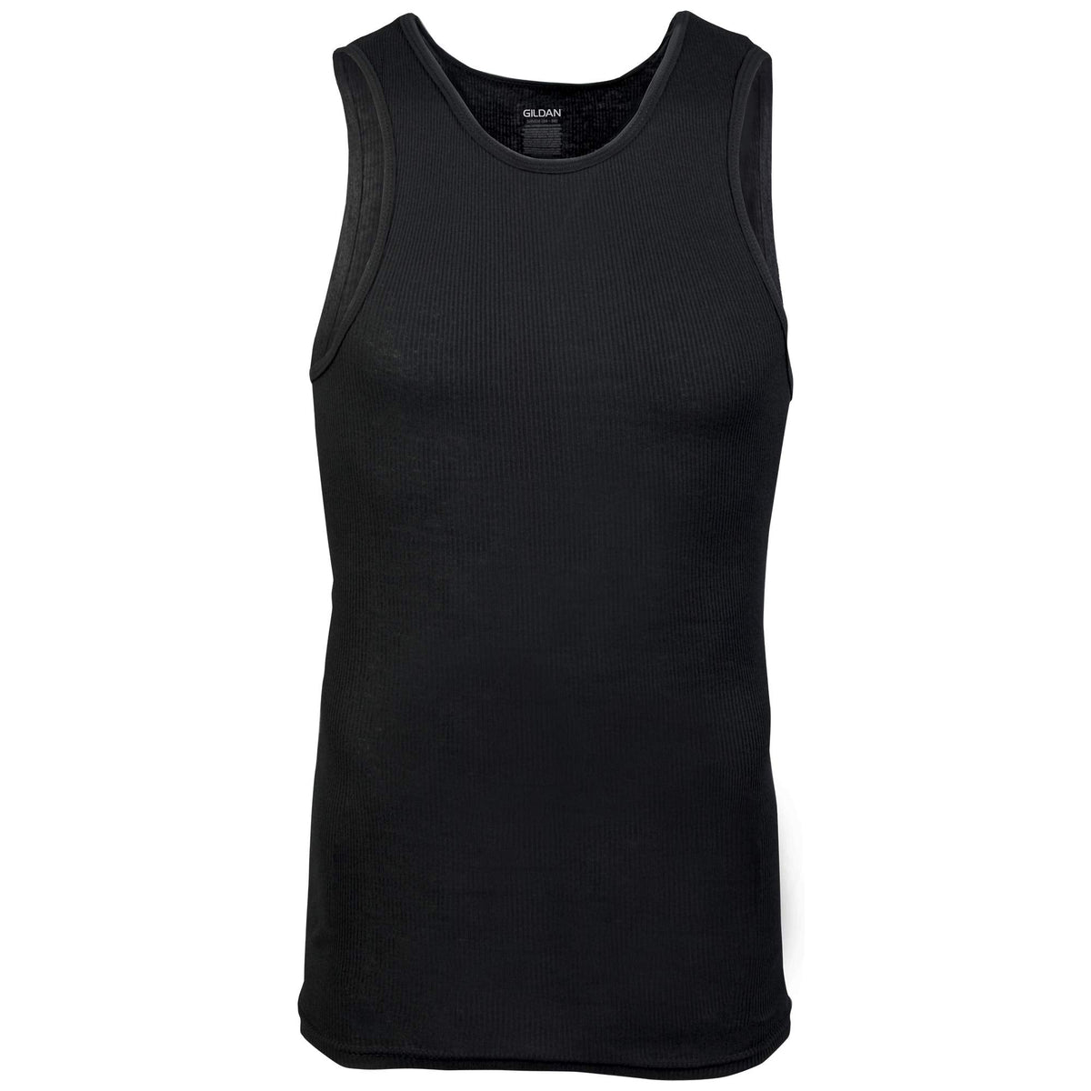 Gildan Men's A-Shirt Tanks, Multipack, Style G1104, Black (6-Pack), Medium 🍁 All In One Marketplace Canada