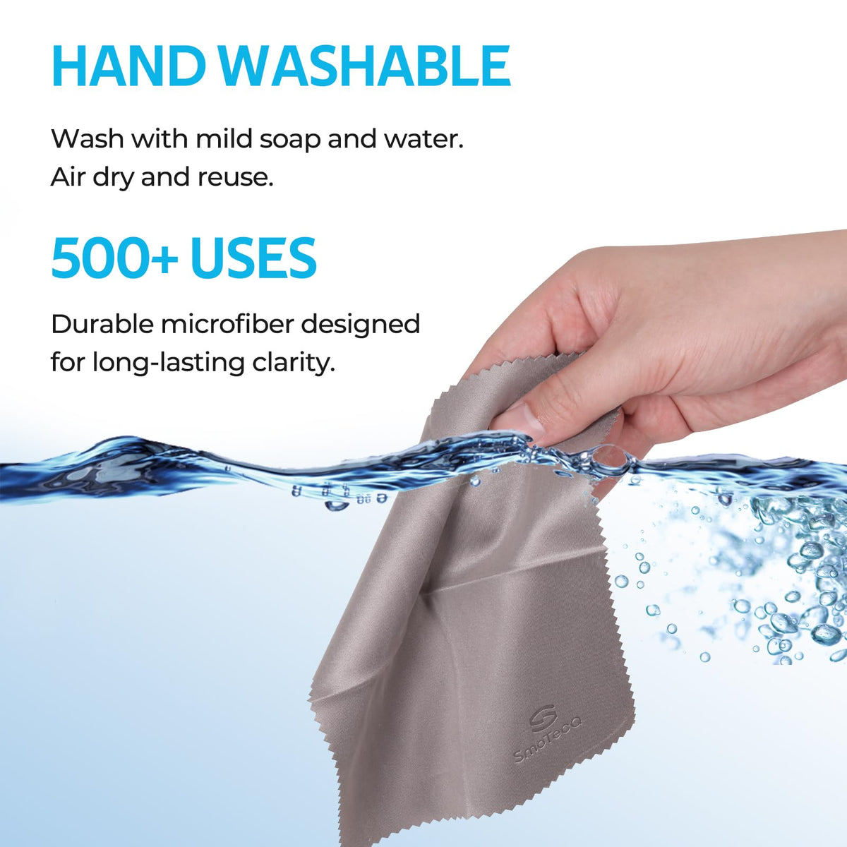 SmoTecQ 12 Pack Microfiber Cleaning Cloths for Glasses & Screens (6x7) - Optical Grade Lens Cleaner for Eyeglasses, Camera, iPhone, iPad & TV - Individually Wrapped, Assorted Colours 🍁 All In One Marketplace Canada
