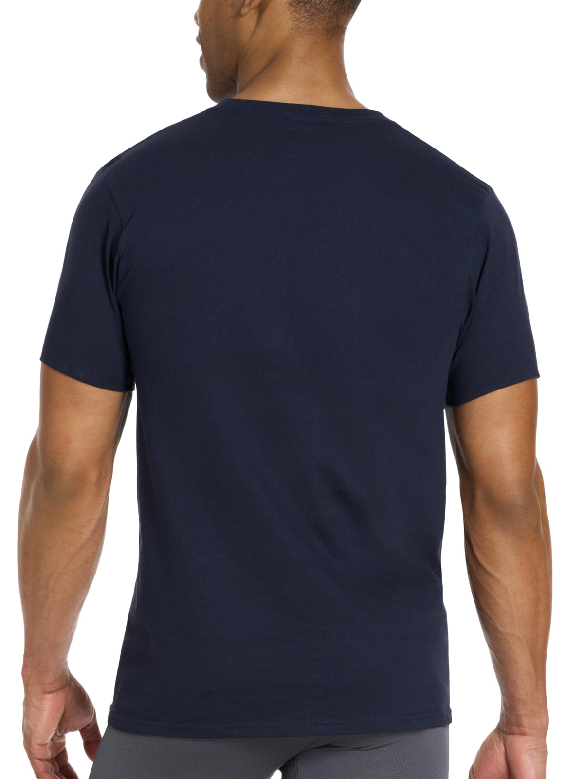 PUMA Men's 4 Pack Cotton Crewneck Short Sleeve T-Shirt, Black/Grey/White/Navy, Medium 🍁 All In One Marketplace Canada