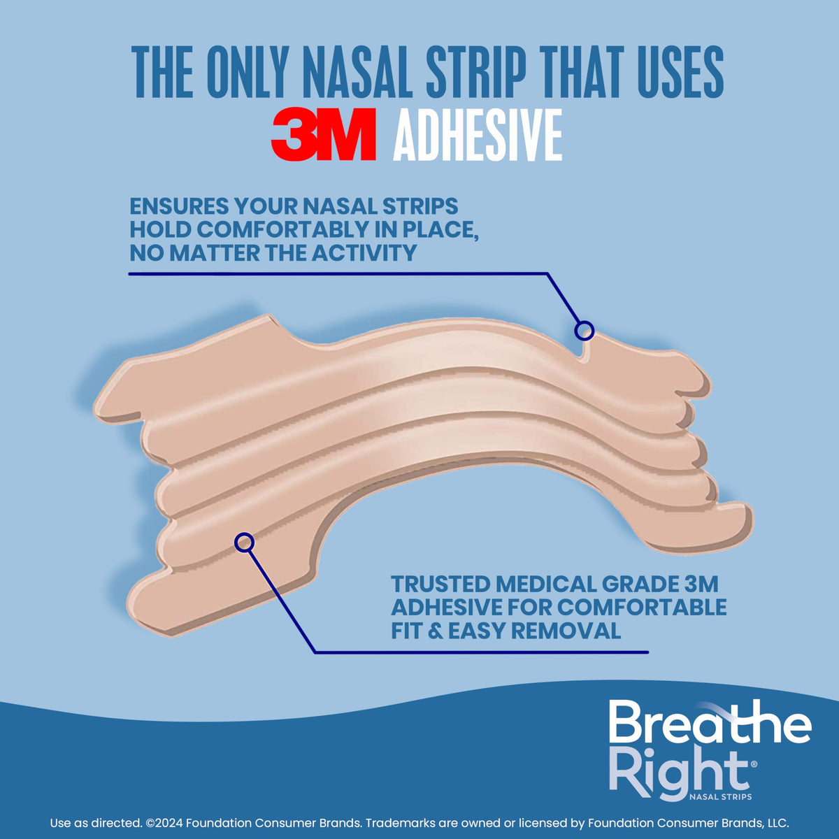 Breathe Right Nasal Strips, Extra Strength, Tan, Drug-Free Snoring Solution & Nasal Congestion Relief Caused by Colds & Allergies, Nightly Sleep, 44 Count 🍁 All In One Marketplace Canada