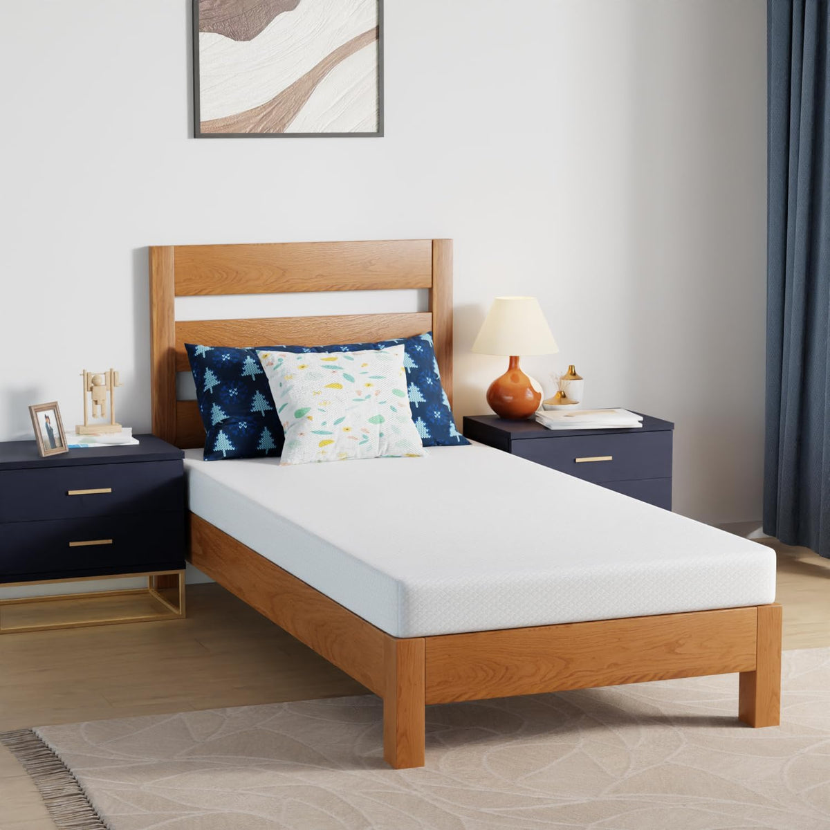 FDW Twin Mattress,6 Inch Gel Memory Foam Mattress, Medium Firm for Cool Sleep Pressure Relief, CertiPUR-US Certified/Bed-in-a-Box/Pressure Relieving 🍁 All In One Marketplace Canada
