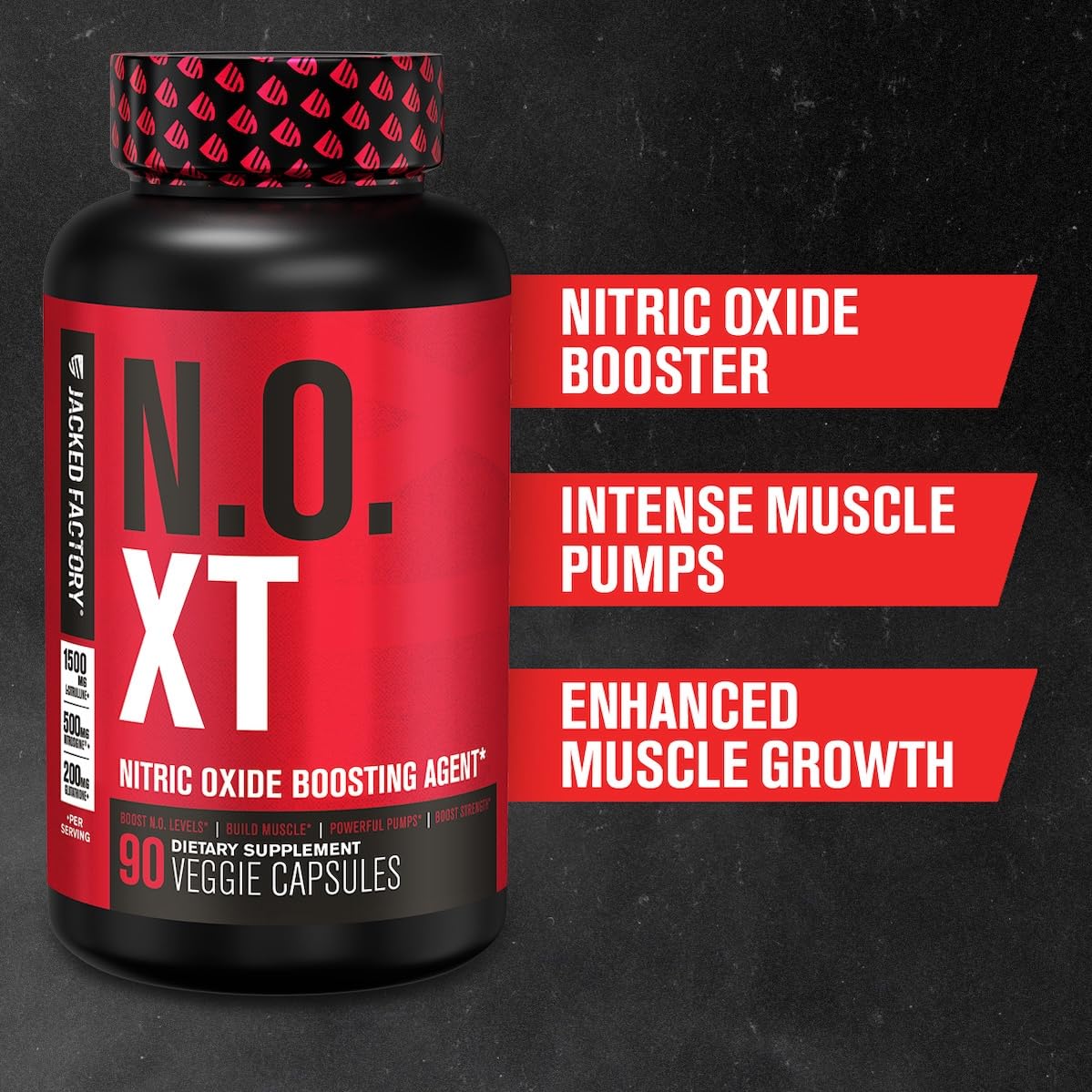 Nitric Oxide Supplement N.O. XT with Nitrosigine L Arginine & L Citrulline for Muscle Growth, Pumps, Vascularity, & Energy - 90 Count 🍁 All In One Marketplace Canada