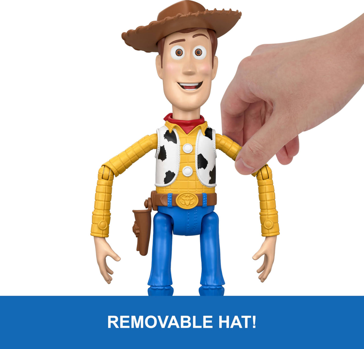Mattel Disney and Pixar Toy Story 5 Running Woody 12 Inch Action Figure with 50 Plus Movie Phrases and Sounds, Movie-Accurate 🍁 All In One Marketplace Canada