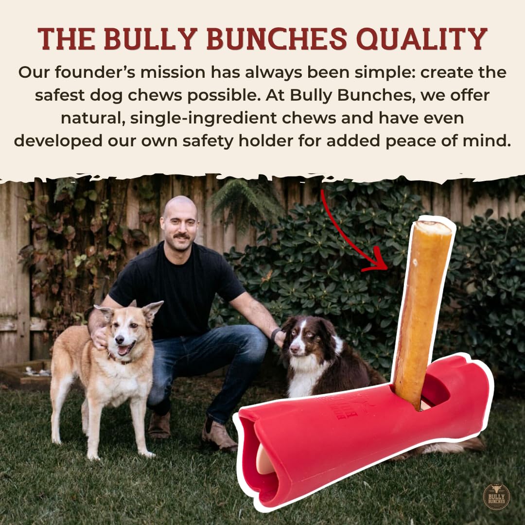 Bully Bunches Premium (6" Standard - 5 Pack) Odour-Free, Consistently Sized Bully Sticks for Small & Medium Dogs & Puppies, Long-Lasting Oral Care Chews, All-Natural Single-Ingredient Beef, No Rawhide 🍁 All In One Marketplace Canada