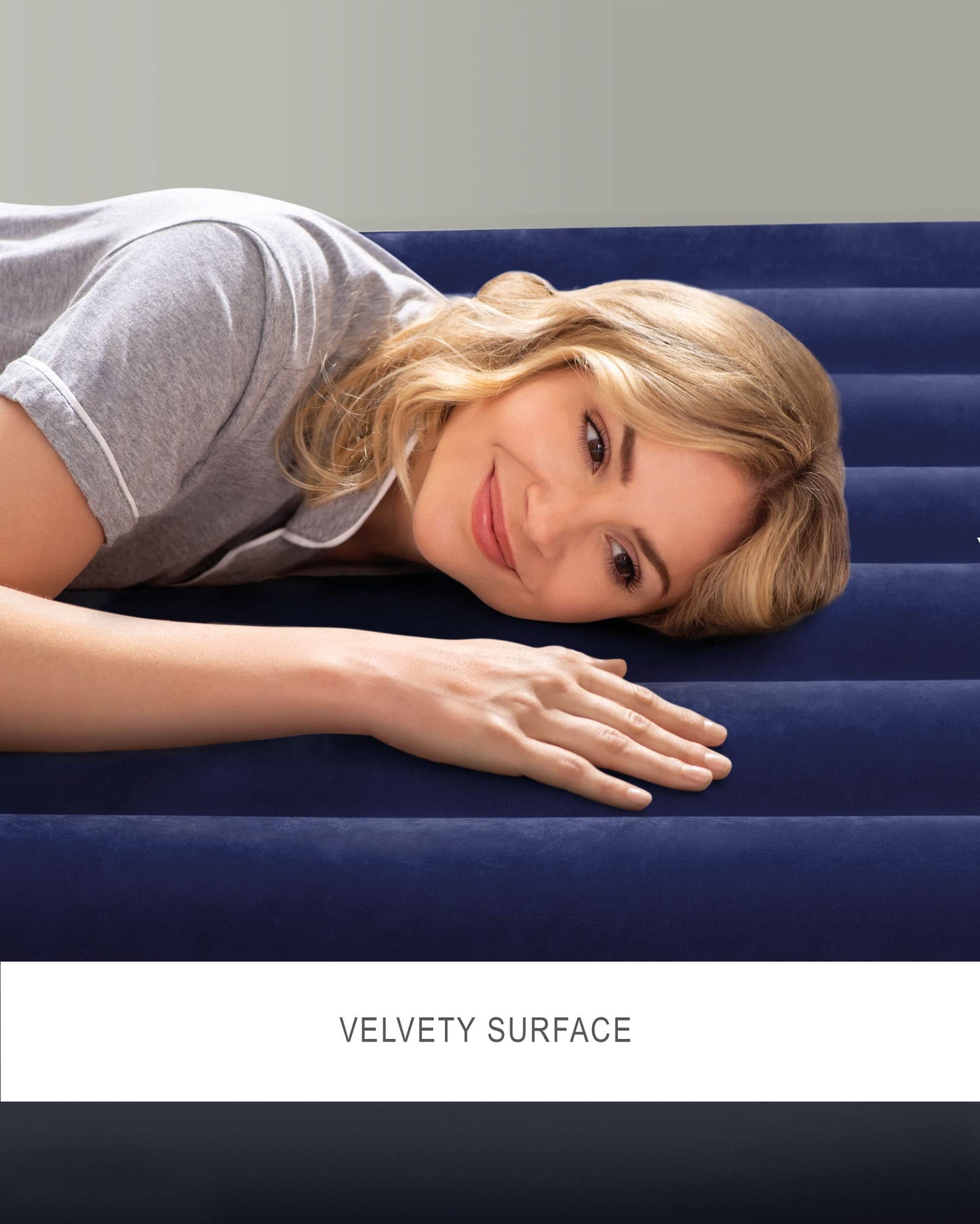 INTEX 64757E Dura-Beam Standard Downy Air Mattress: Fiber-Tech – Twin Size – 10in Bed Height – 300lb Weight Capacity – Pump Sold Separately 🍁 All In One Marketplace Canada