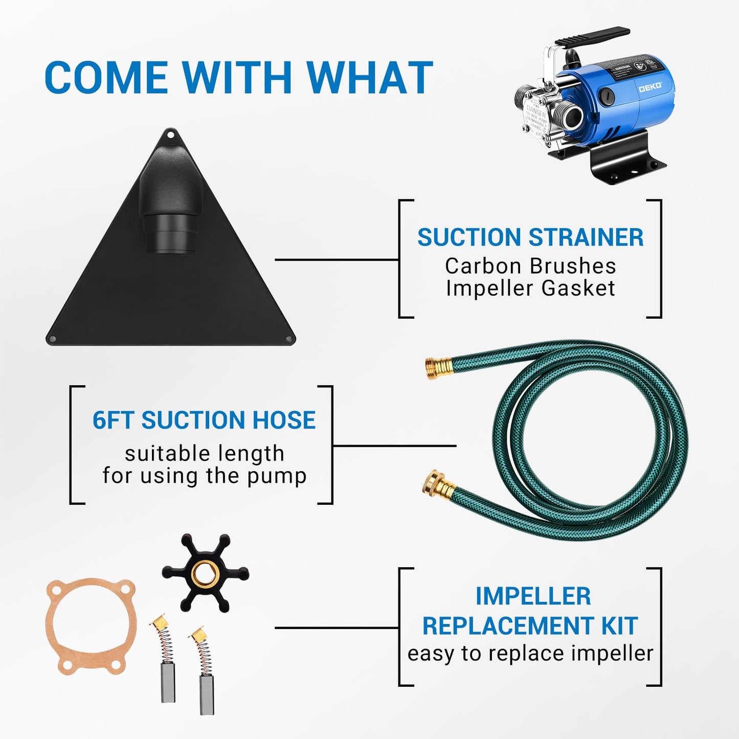 Water Transfer Pump: DEKOPRO Transfer Pump Electric Water Pump Utility Pump Rain Barrel Garden Hose Pump 115V 🍁 All In One Marketplace Canada