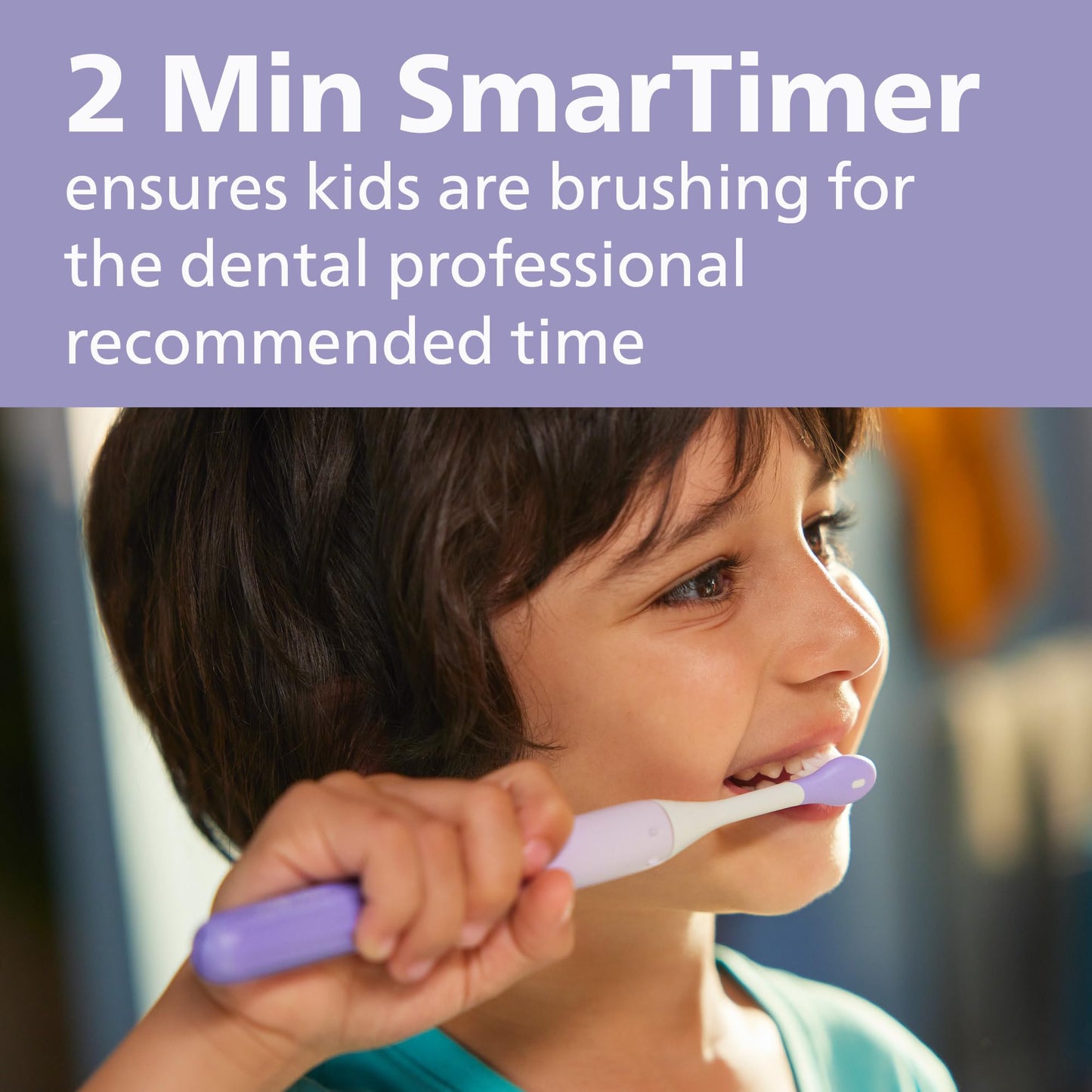 Philips One for Kids by Sonicare Battery Electric Toothbrush, Purple, HY1130/01 🍁 All In One Marketplace Canada