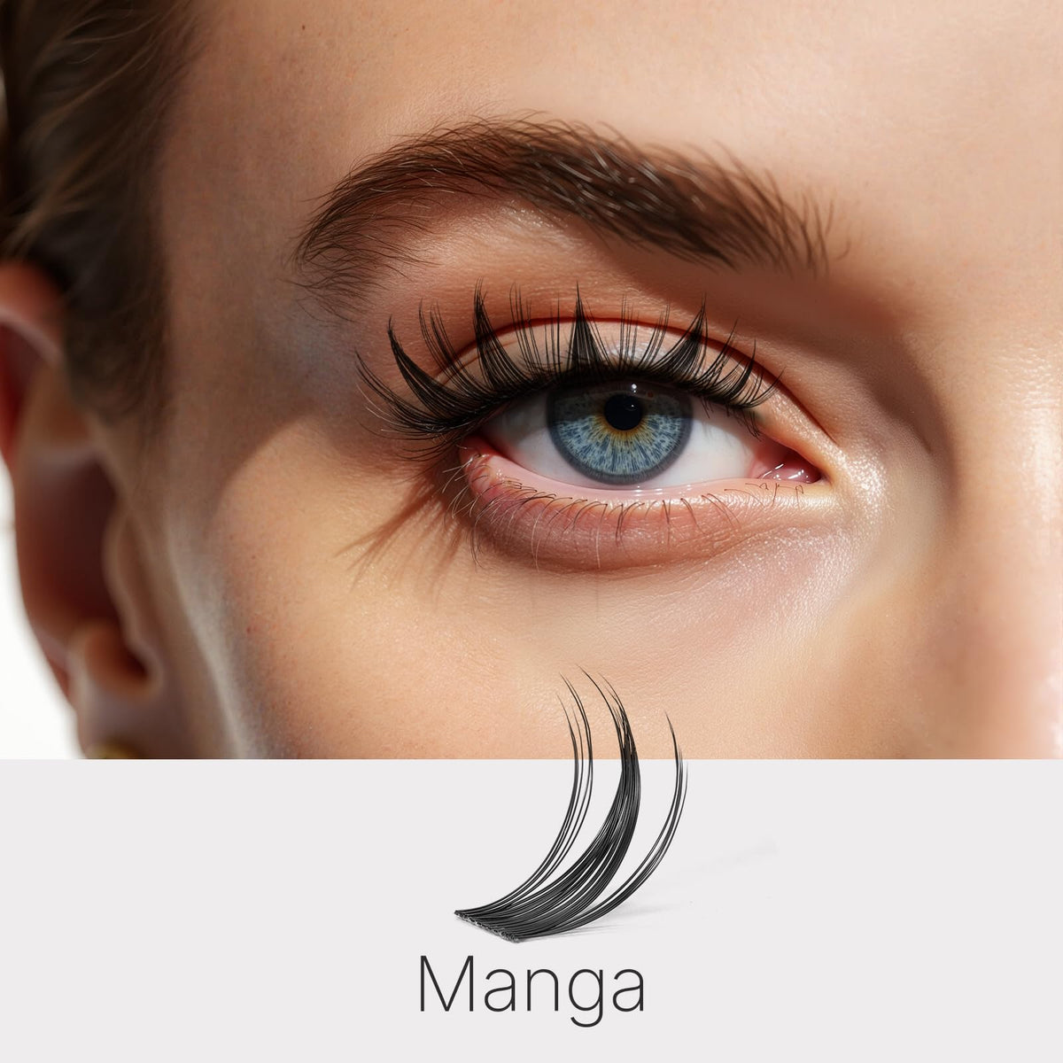 VEYESBEAUTY Lash Clusters Eyelashes Cluster Lashes Extensions Newbie's Five-Second Layered Eyelash Clusters False Eyelashes Wispy Mixed Length Fluffy(Manga, 8-16mm) 🍁 All In One Marketplace Canada