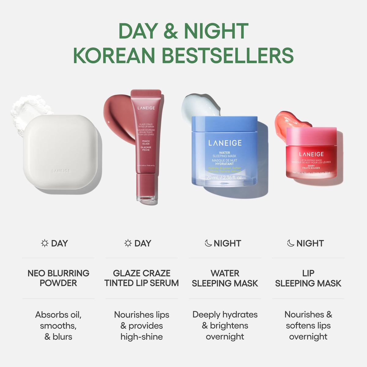 LANEIGE Neo Blurring Powder: Korean Oil-Control Compact with Pore Blurring, Smoothing Finish & Travel-Friendly, No-Spill Packaging 🍁 All In One Marketplace Canada