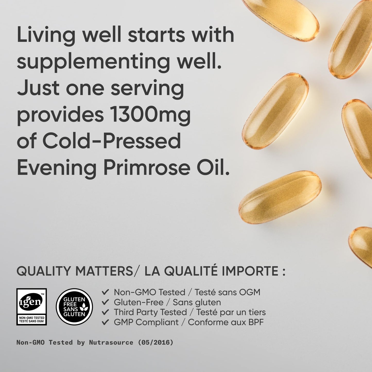 Sports Research® Evening Primrose Oil with GLA - Cold Pressed Primrose Oil supporting Women's Health - Hexane Free · Non-GMO · Gluten Free - 120 Count Softgels 🍁 All In One Marketplace Canada