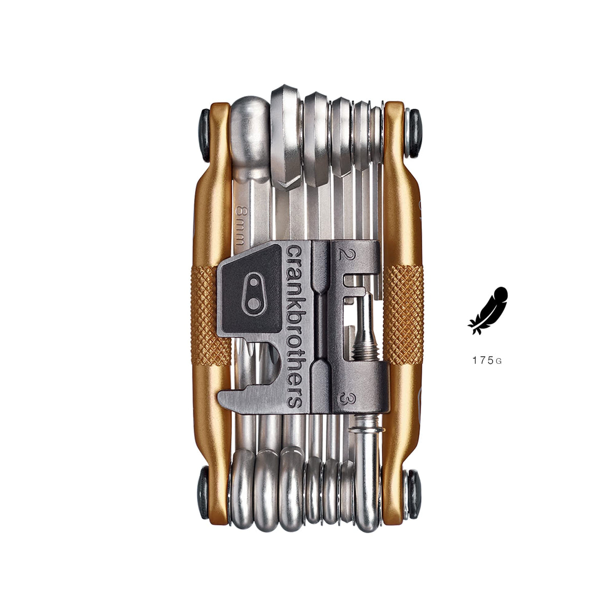 Crank Brothers Multi Bicycle Tool (19-Function, Gold) 🍁 All In One Marketplace Canada