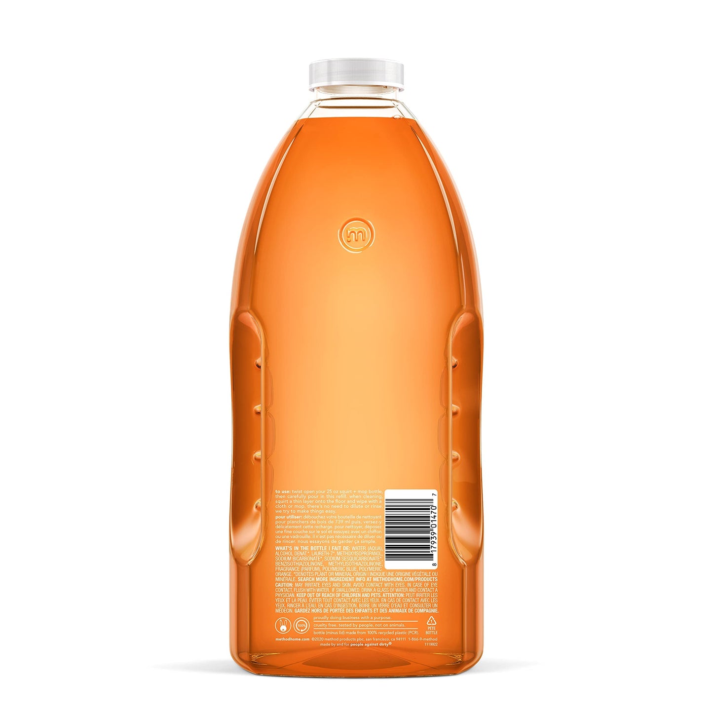 Method Hardwood Floor Cleaner, Squirt + Mop Refill, Use as Laminate or Sealed Wood Floor Cleaner, Almond Scent, 2 Liter Bottle, 1 Pack, Packaging May Vary 🍁 All In One Marketplace Canada