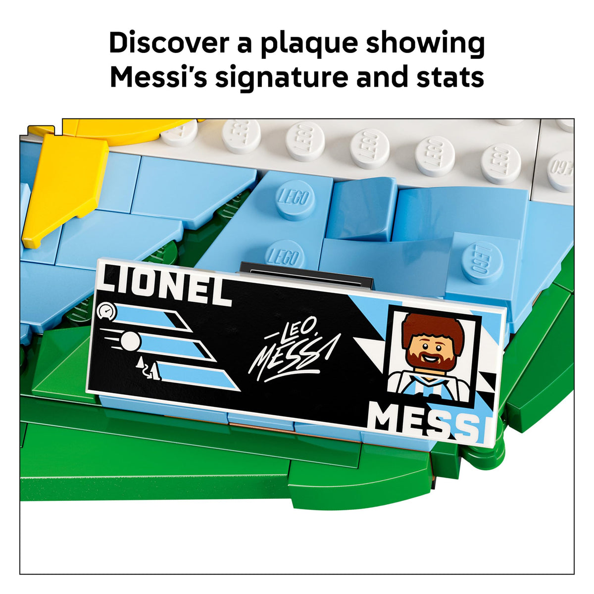 LEGO Editions Lionel Messi – Soccer Highlights - Building Set for Boys & Girls, Ages 10+ - Collectible Soccer Gift with Plaque - Kids Bedroom or Shelf Decor - 43011 🍁 All In One Marketplace Canada