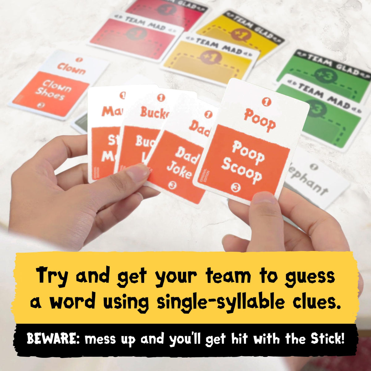 Poetry for Neanderthals by Exploding Kittens - 2+ Players - Ages 7+ - 15 Minutes to Play - Competitive Word Guessing Game - Party Game, Family Game Night, Kid and Adult Card Game 🍁 All In One Marketplace Canada