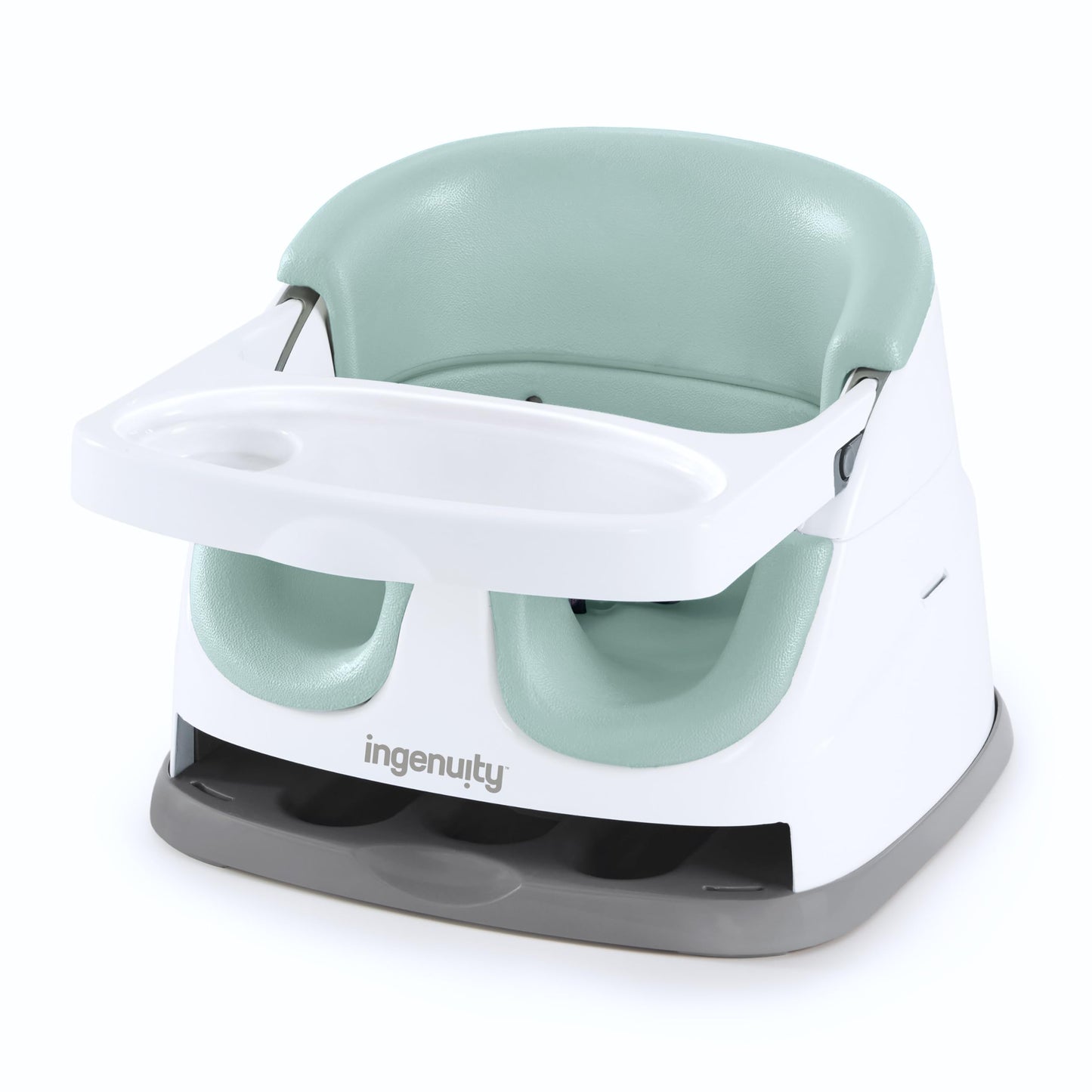 Ingenuity Baby Base 2-in-1 Booster Feeding and Floor Seat with Self-Storing Tray - Mist 🍁 All In One Marketplace Canada