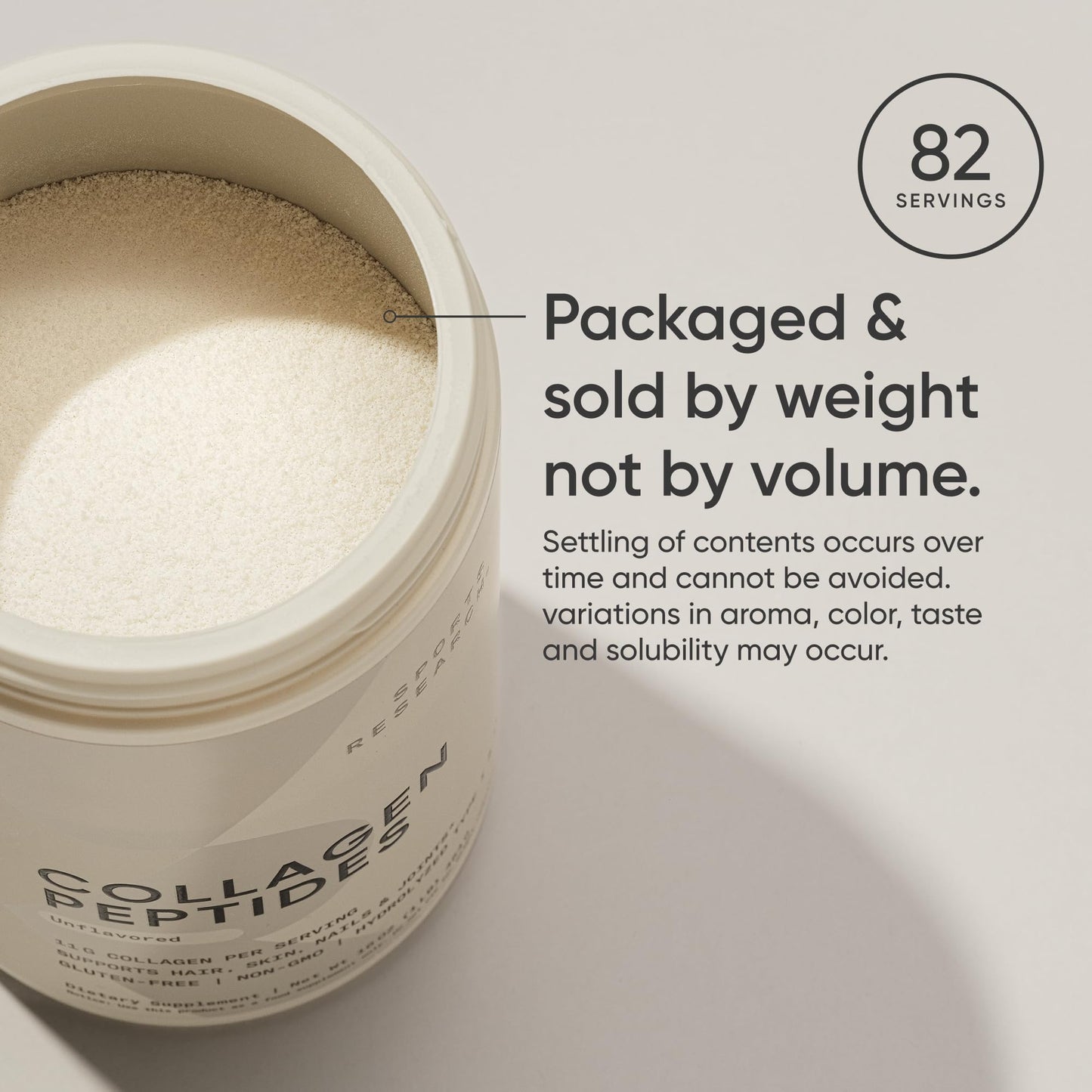 Sports Research® Premium Collagen Peptides Powder (32oz Jar) | Grass-Fed, Certified Paleo Friendly, Non-GMO and Gluten Free - Unflavored and Easy to Mix 🍁 All In One Marketplace Canada