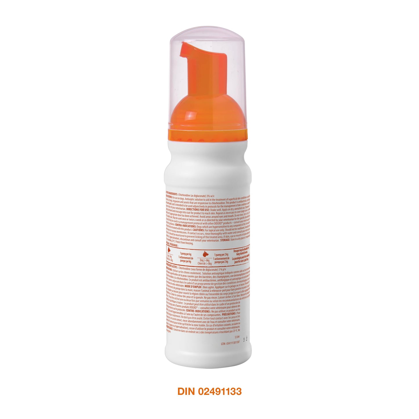 Douxo S3 Pyo Mousse, Contains 3% Chlorhexidine, for Dogs, 5.1 fl. oz. (150mL) 🍁 All In One Marketplace Canada
