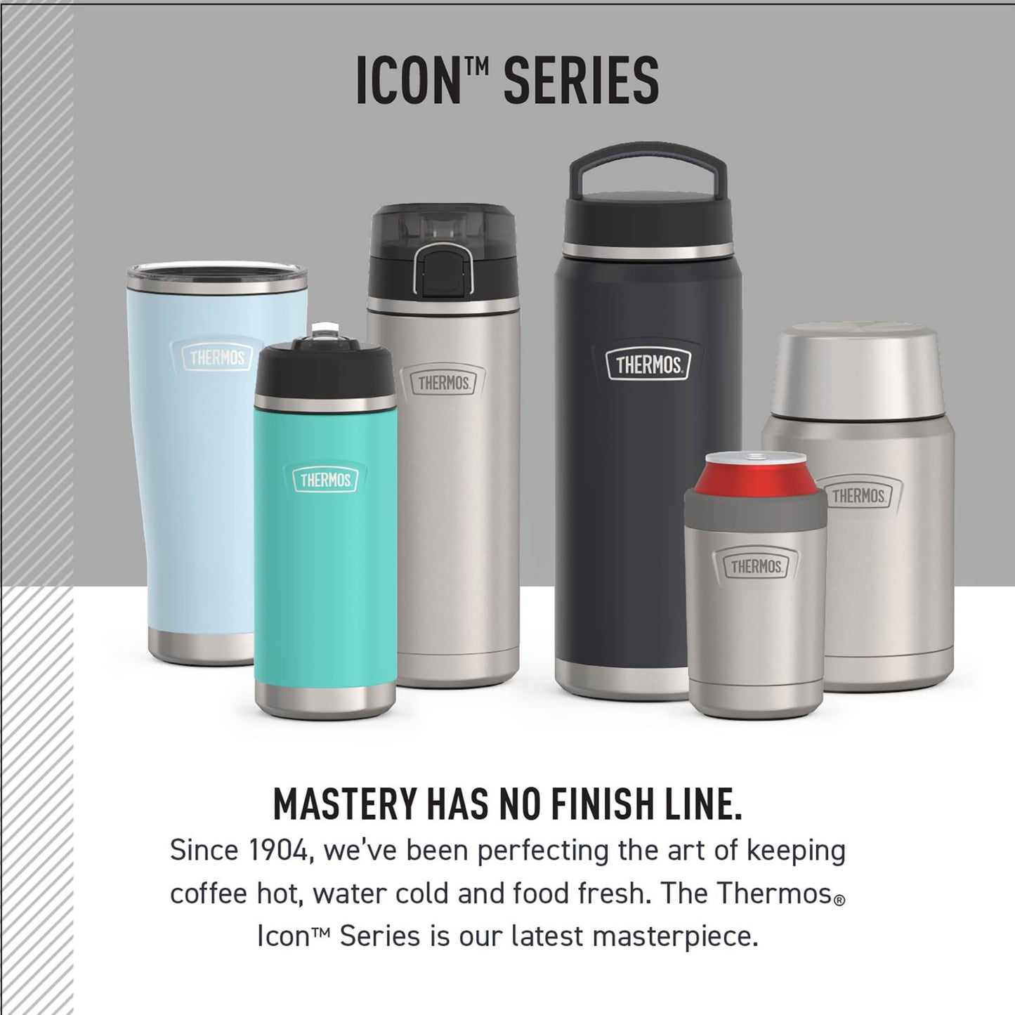 THERMOS, ICON Series, 24 Ounce Stainless Steel Vacuum Food Jar, Granite 🍁 All In One Marketplace Canada