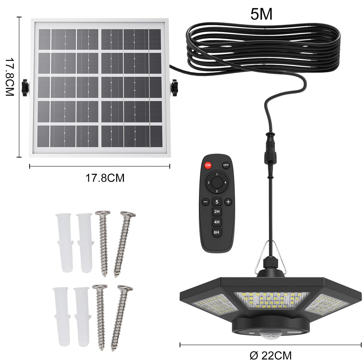 ICOFRU Solar Shed Lights Indoor Outdoor Motion Sensing 5 Lighting Modes 🍁 All In One Marketplace Canada